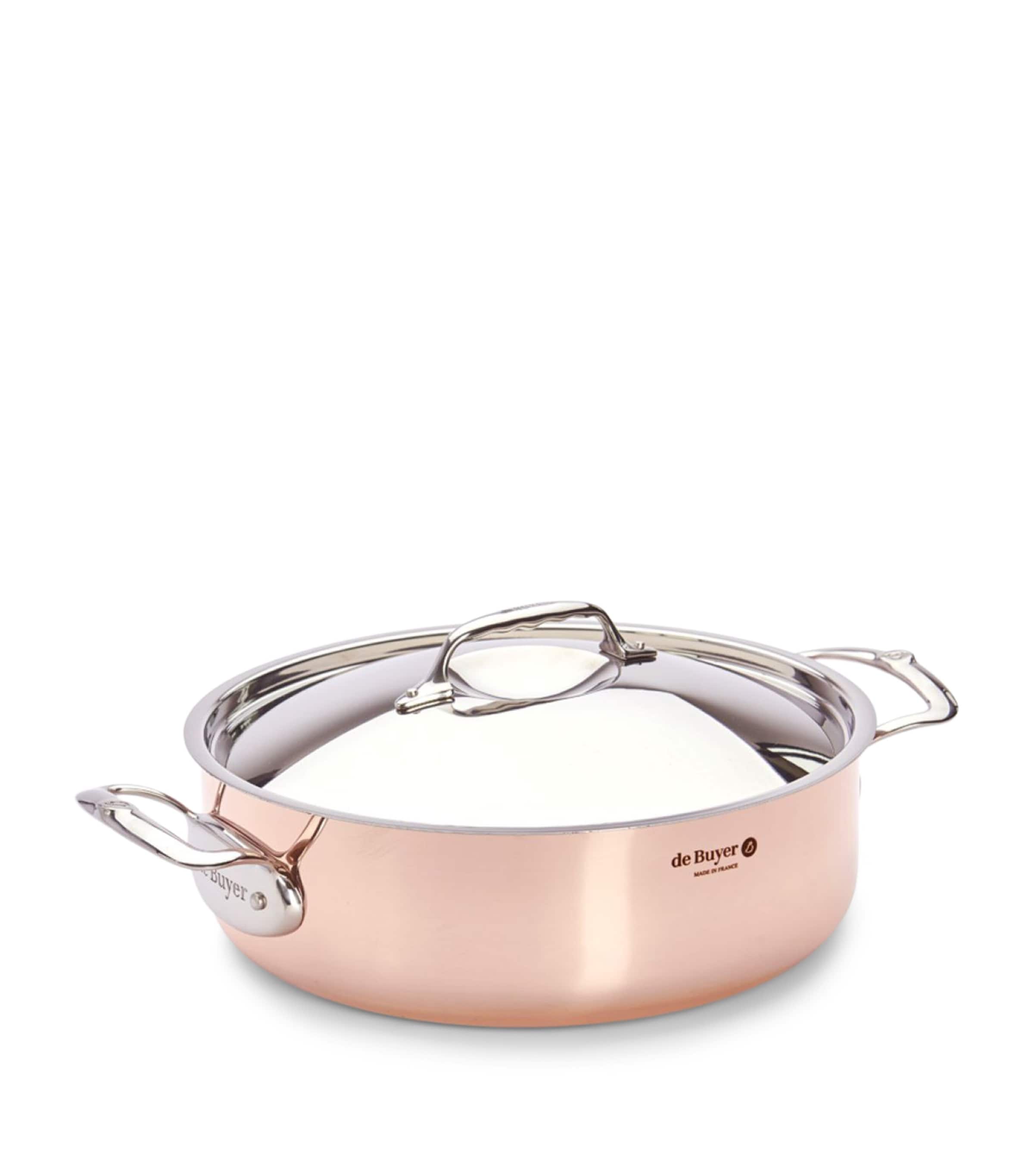De Buyer Copper Prima Matera Sauté Pan and Lid (28cm) Copper Image 1