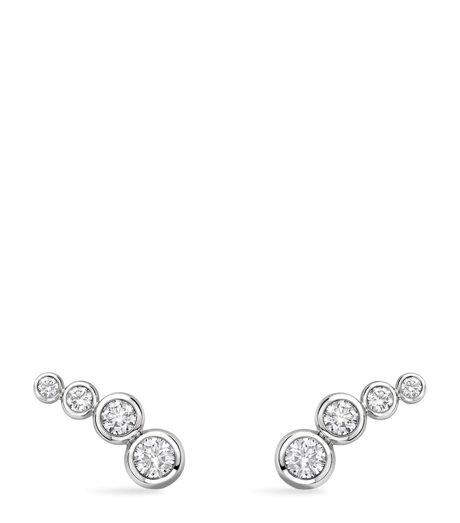 Platinum and Diamond Long Beach Earrings PLATINUM Image 3
