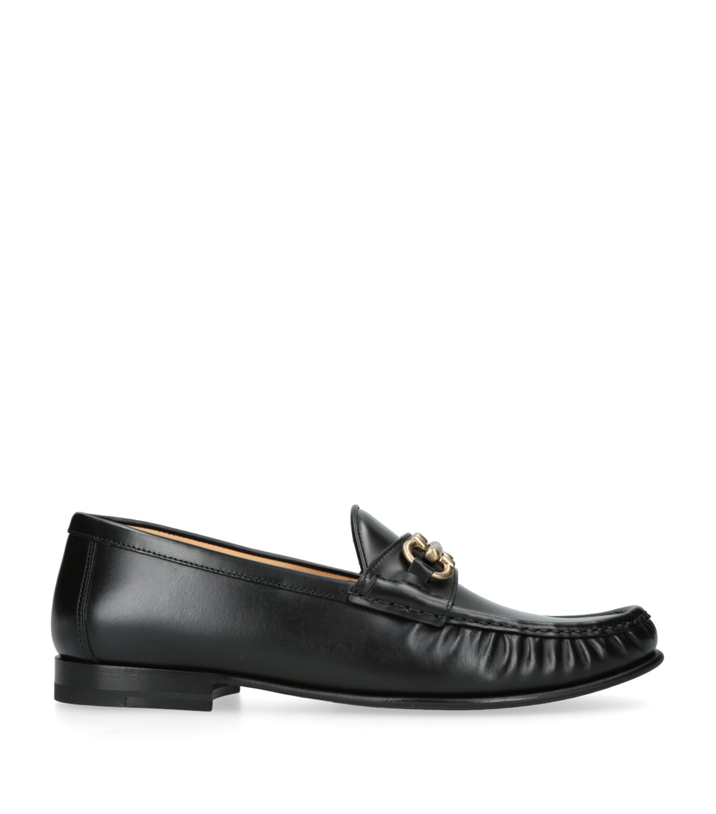 Brunello Cucinelli Horsebit Leather Loafers In Black