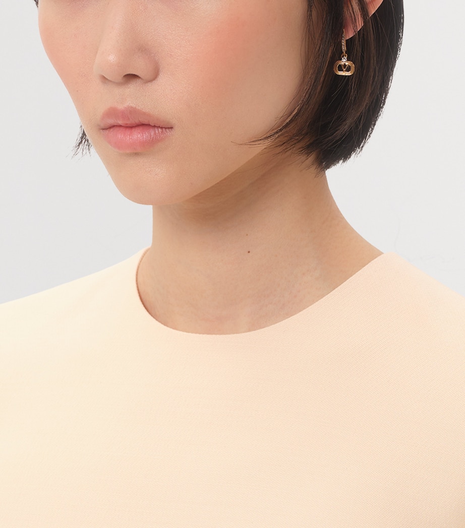 Embellished Ovalette Earrings 9MN Image 2