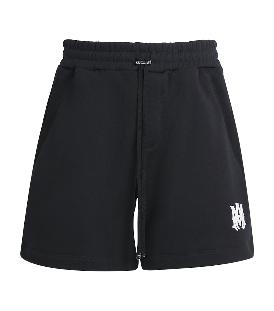 AMIRI Mens Cotton MA Logo Sweat Shorts Black Image 1