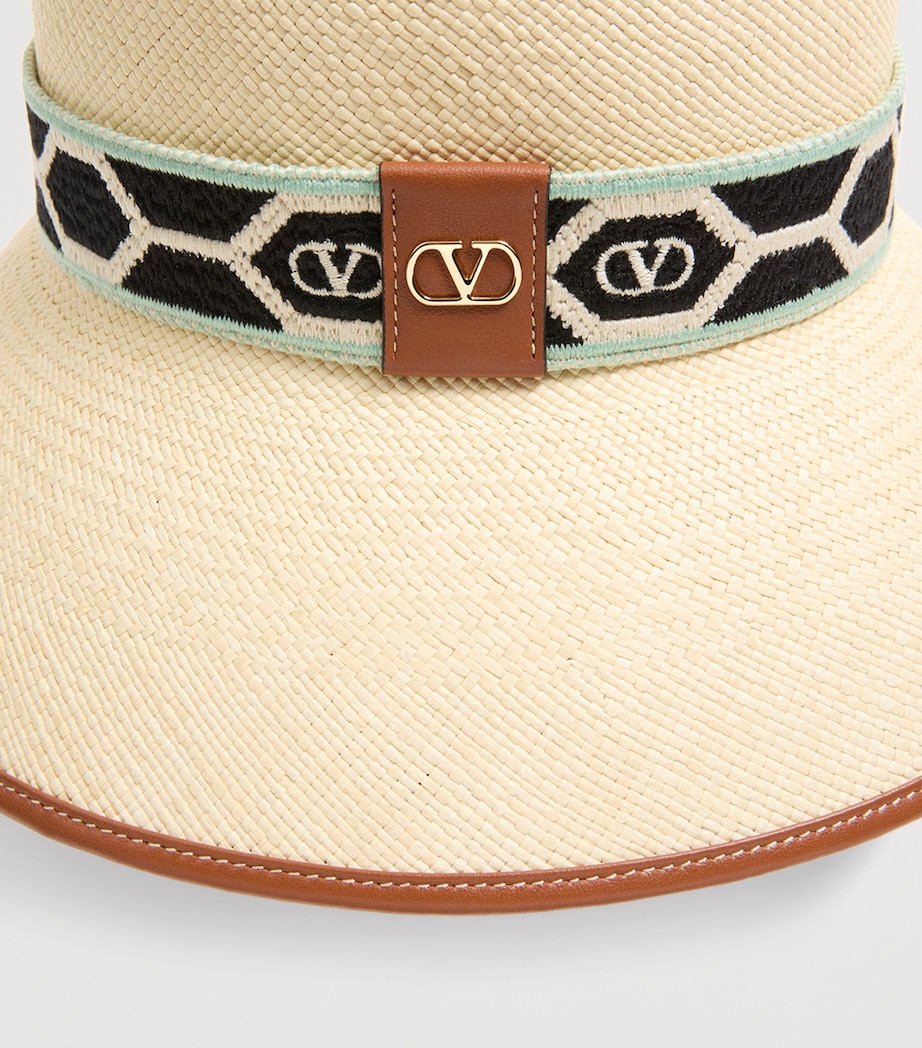 Valentino Garavani Straw Antibes Bucket Hat Byp Image 4