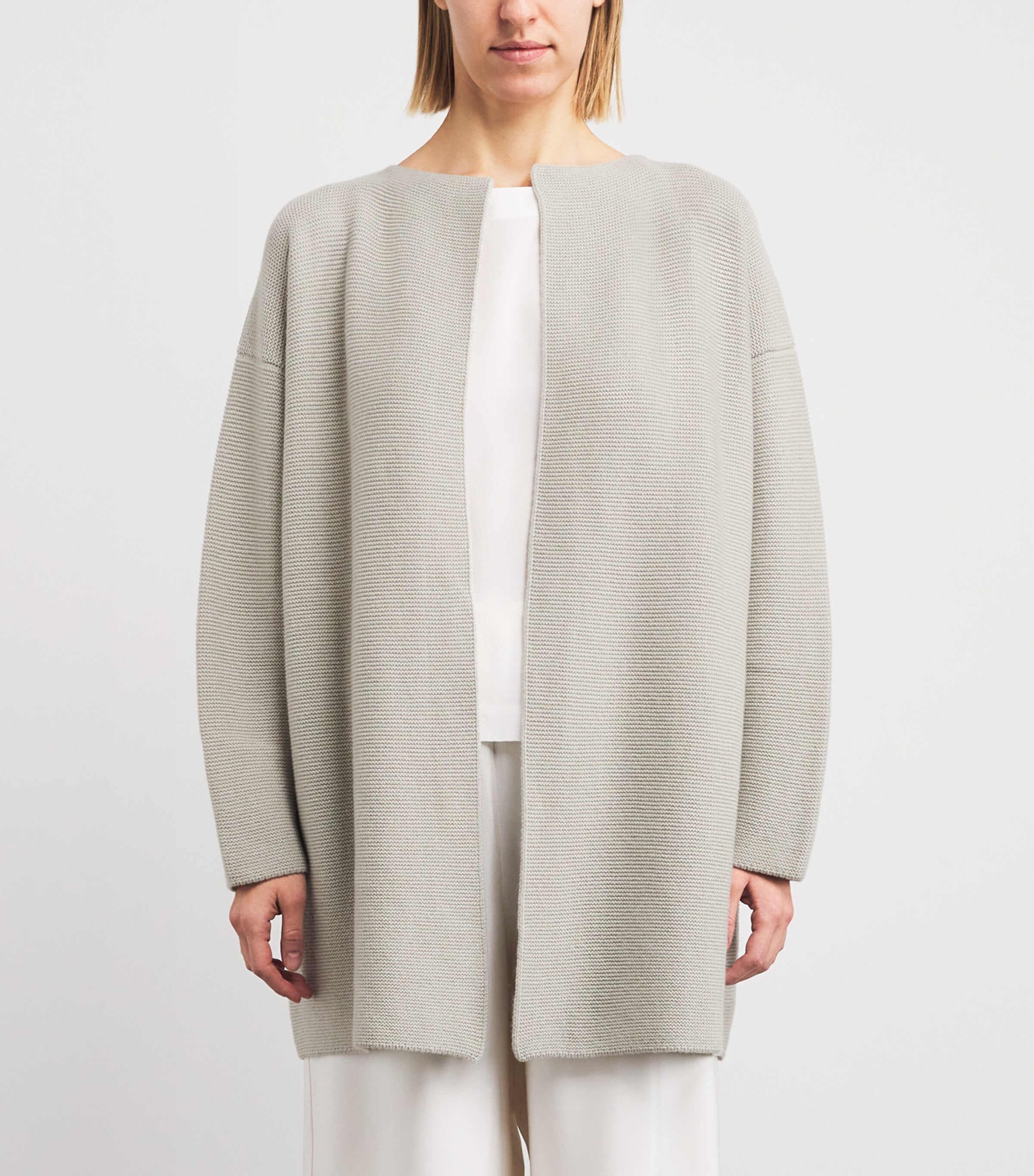 Cashmere Open Cardigan MASTIC Image 3