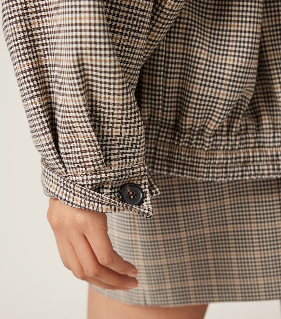 Fleece Wool-Blend Blouson Jacket F0324 Image 5