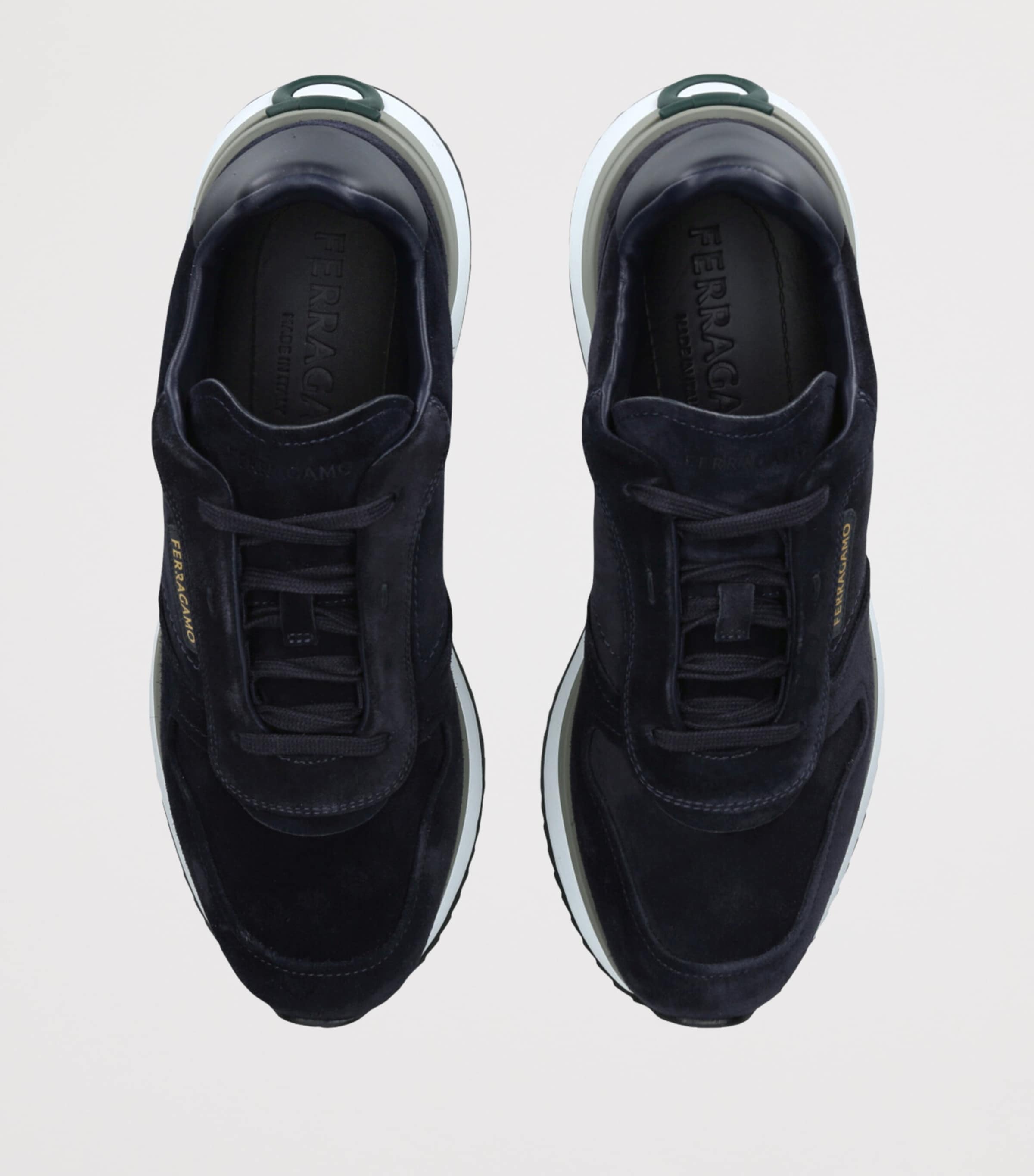 Suede Low-Top Sneakers BLUE/DARK Image 4