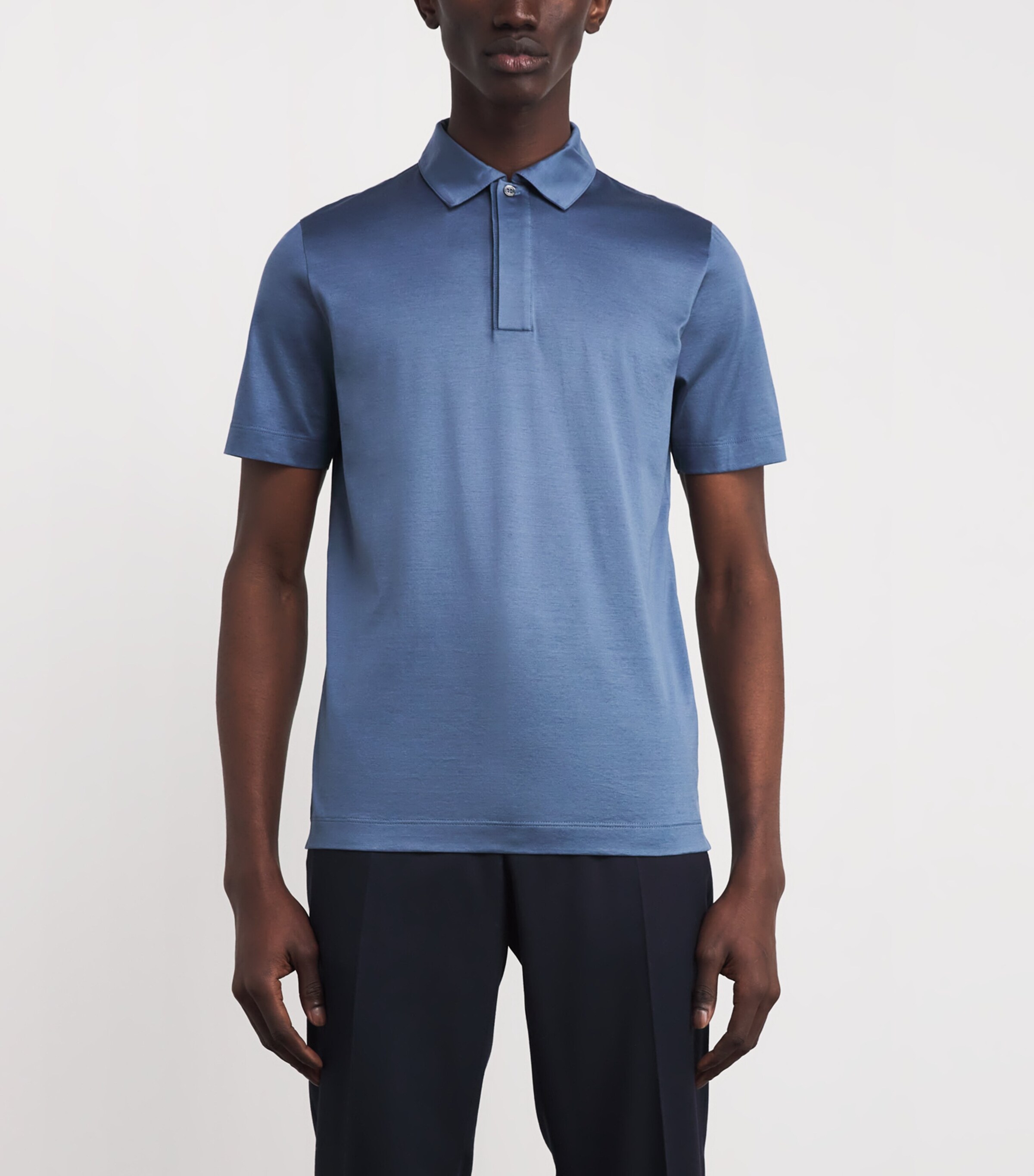 Mercerised Cotton Polo Shirt 403 Image 3