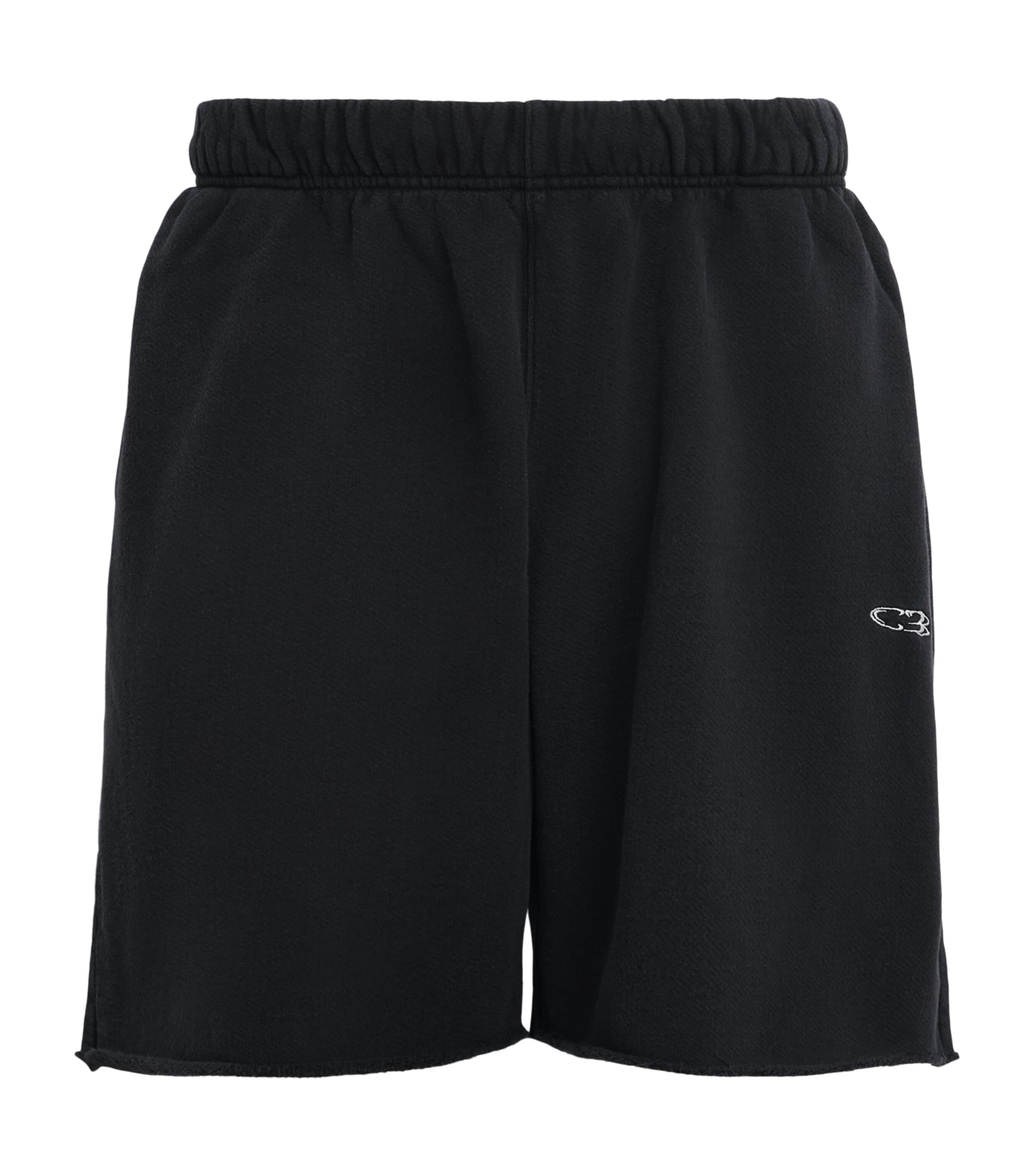 Cole Buxton Mens Cotton Jersey Sweatshorts Vintage Black Image 1