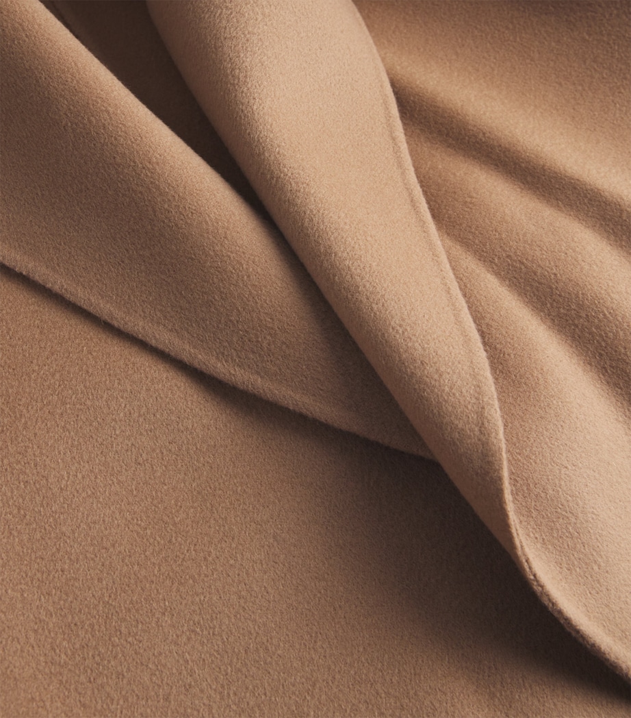 Virgin Wool Wrap Coat CAMEL Image 5