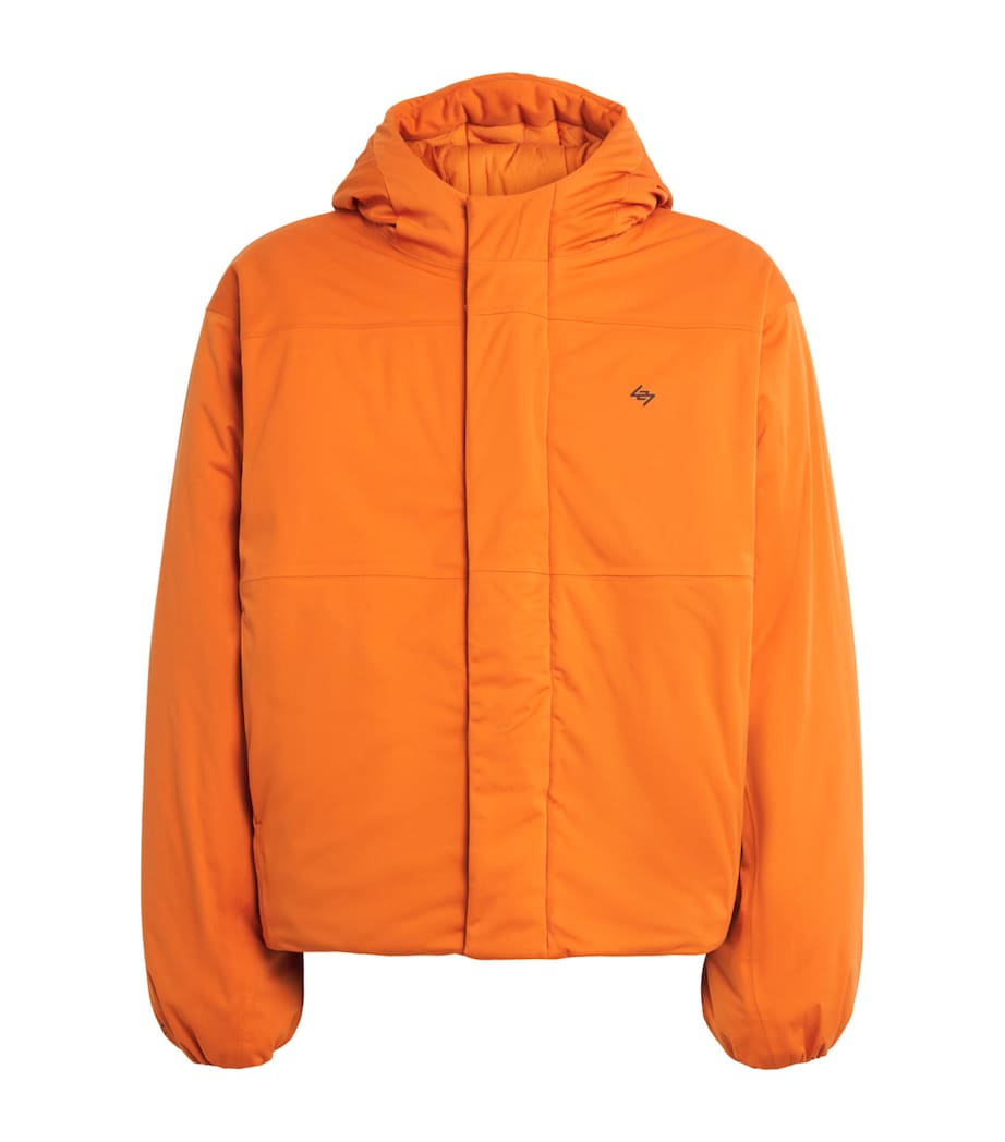 Represent 247 Mens 247 Power Shield Puffer Jacket Rust Image 1