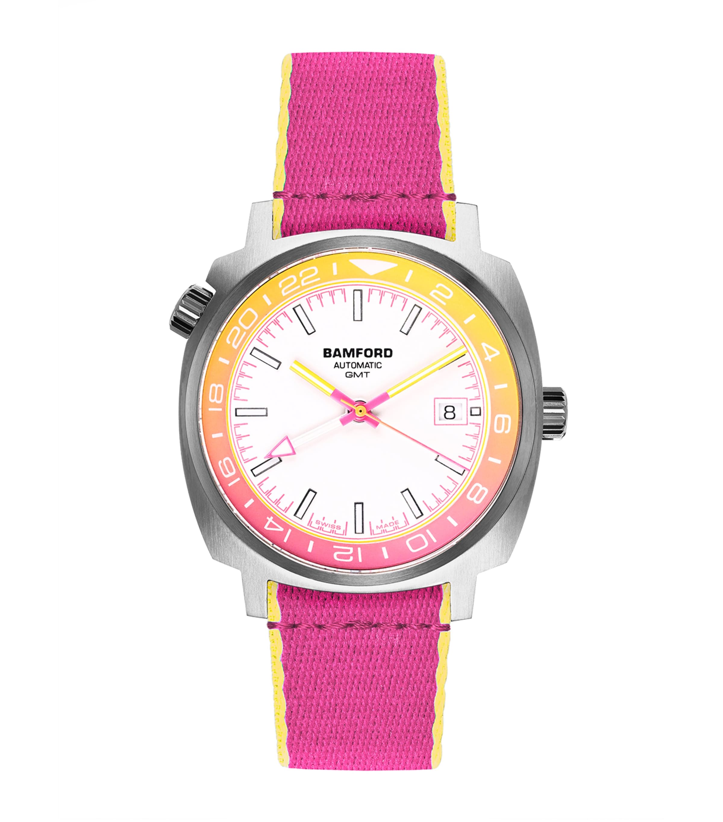 Bamford London Stainless Steel Summer GMT Watch 40mm | Fine Watches | Womens Fine Watches | Mens Fine Watches