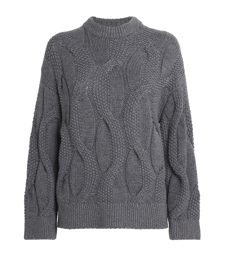 Kid Cashmere Cable-Knit Sweater