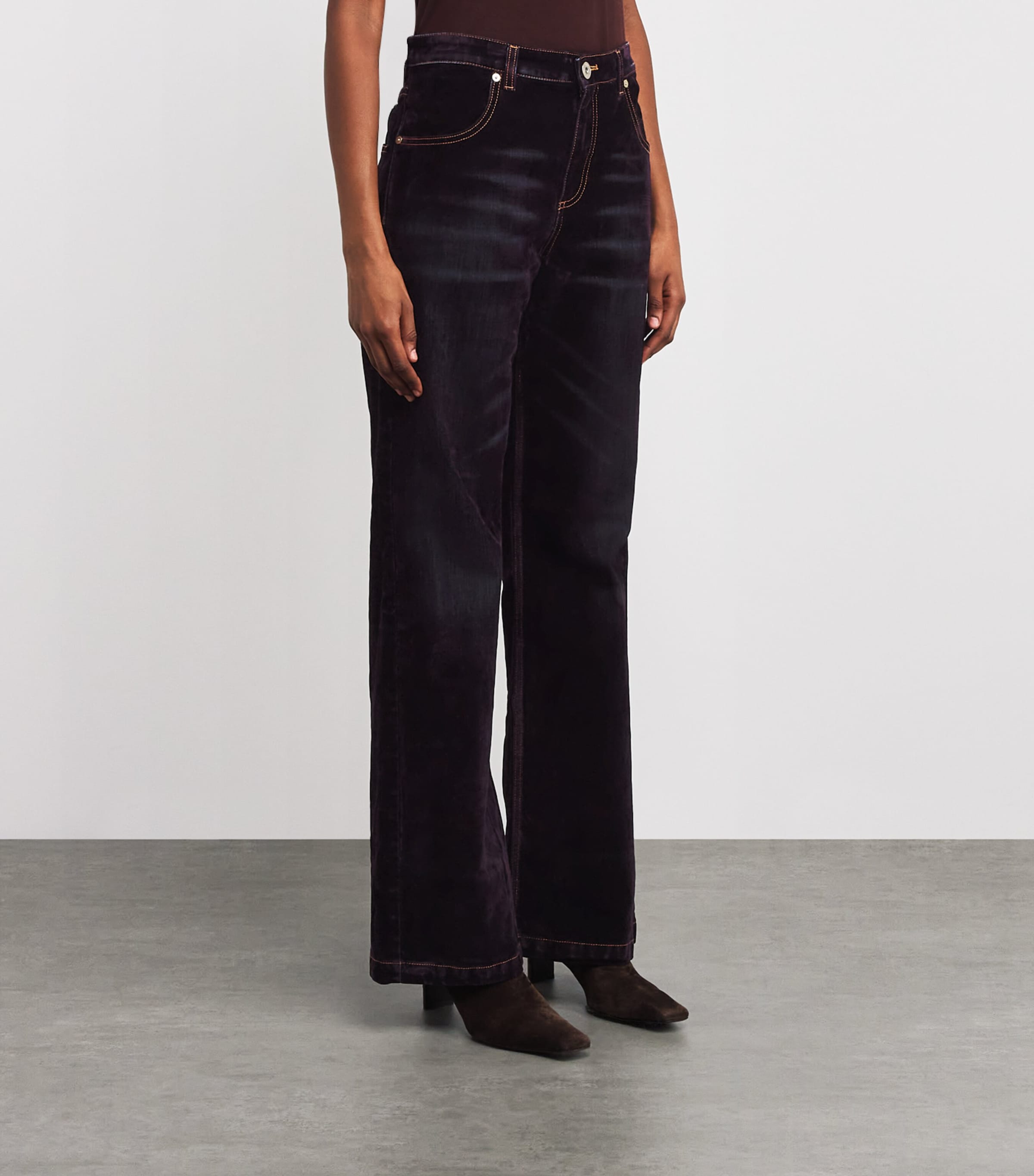 Eleventy Womens Velvet Trousers Mosto Image 3