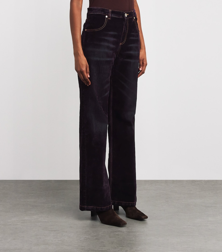 Eleventy Womens Velvet Trousers Mosto Image 3