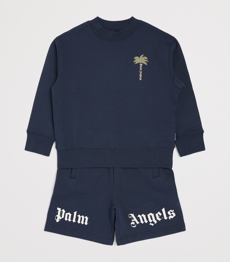 Palm Angels Kids Cotton Logo Sweatshorts (4-12+ Years) Overture Image 3