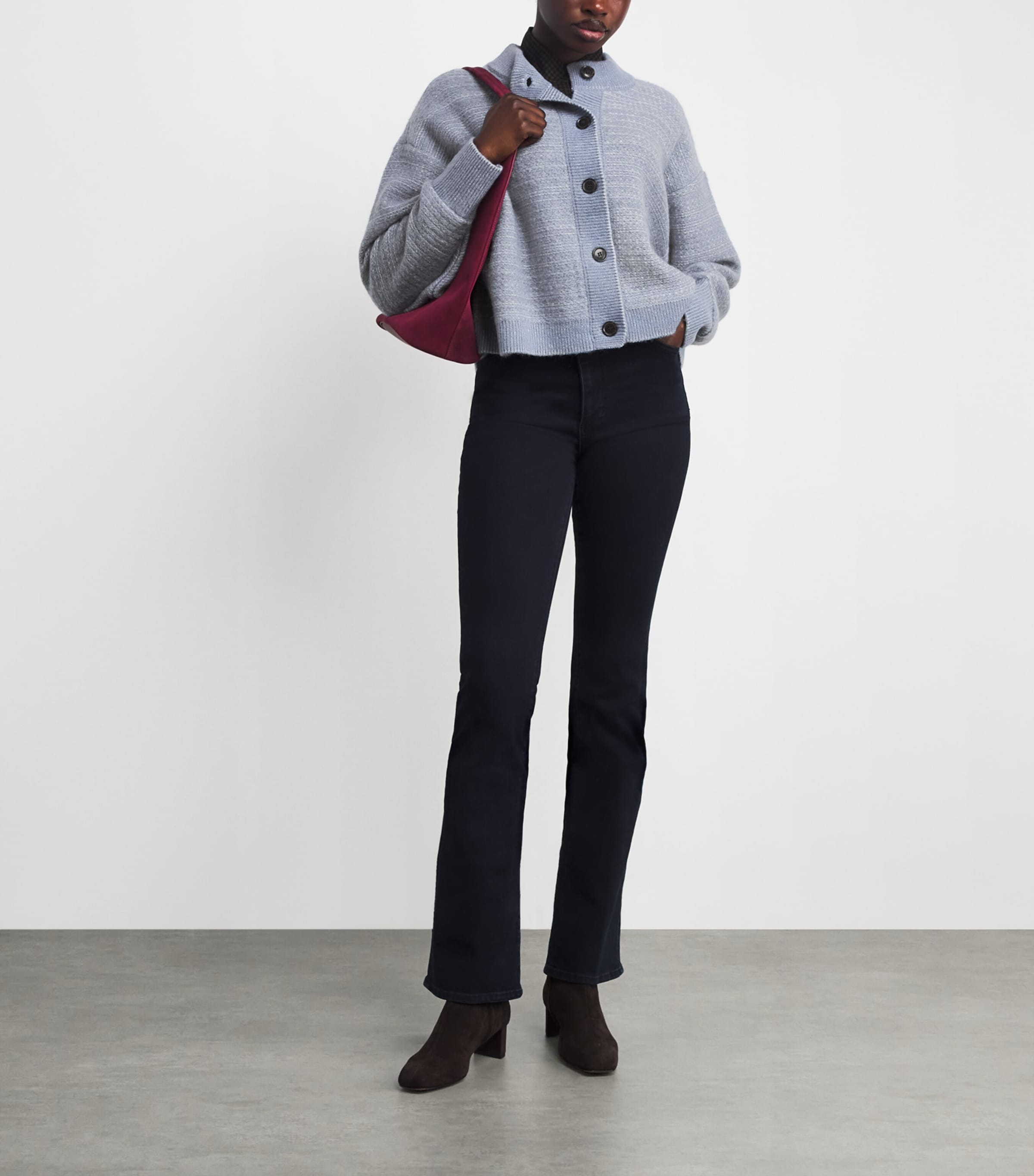 Wool-Blend Femme Cardigan SKY BLUE MULTI Image 2