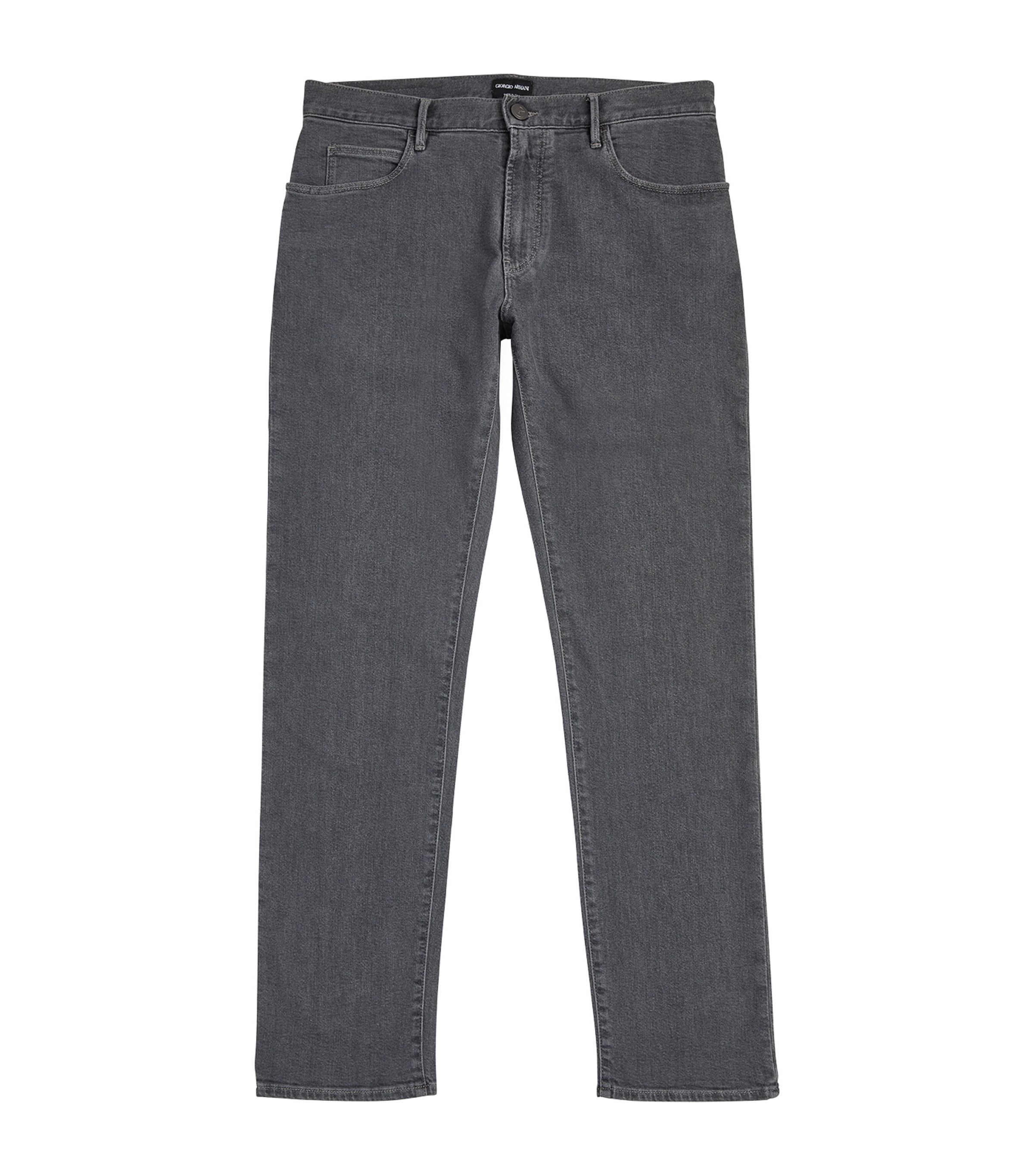 GIORGIO ARMANI STRETCH-COTTON STRAIGHT JEANS 