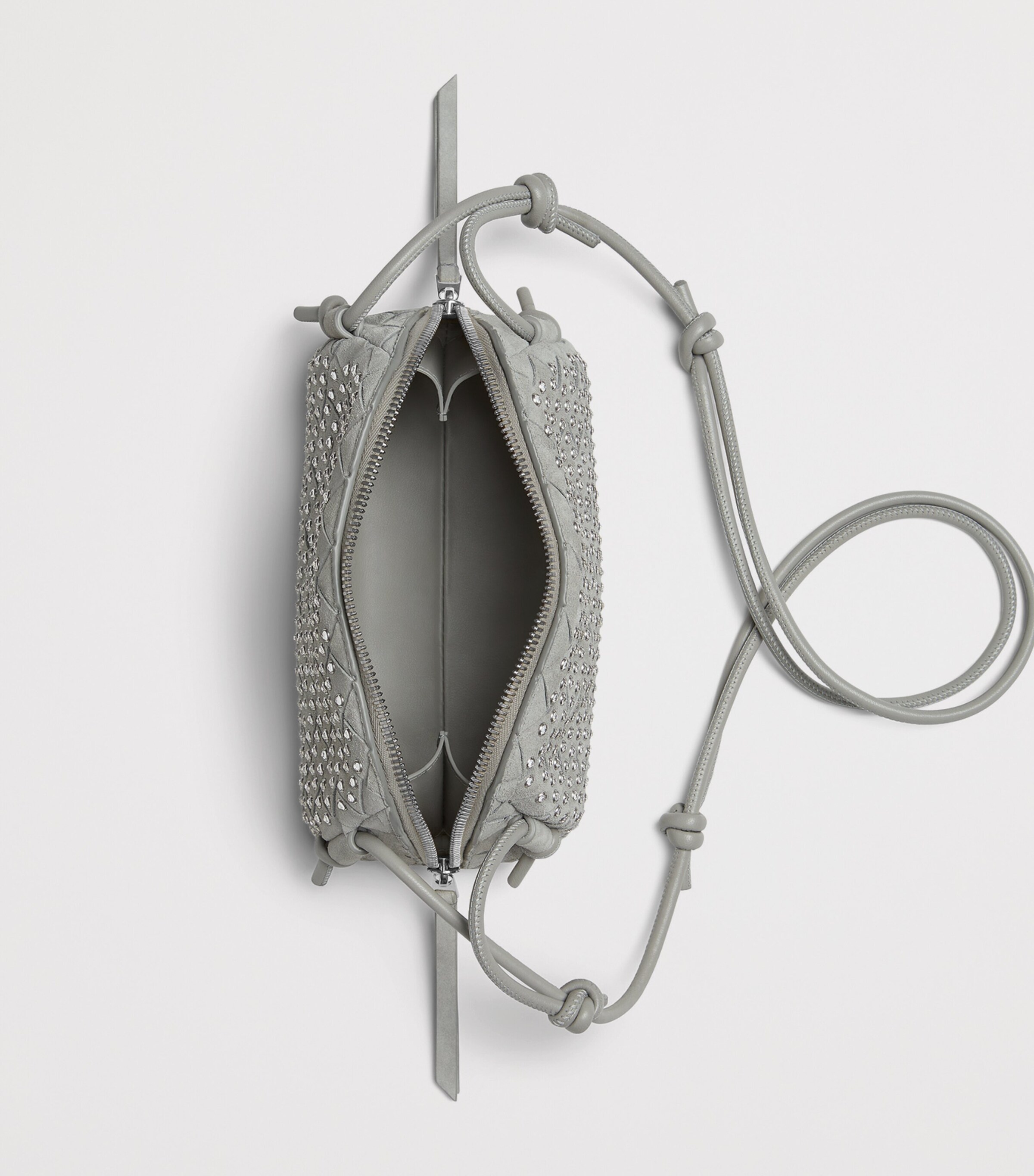 Bottega Veneta Suede Embellished Concert Pouch Image 3