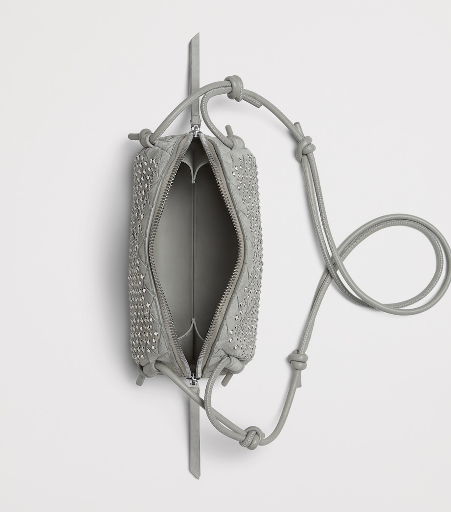 Bottega Veneta Suede Embellished Concert Pouch Image 3