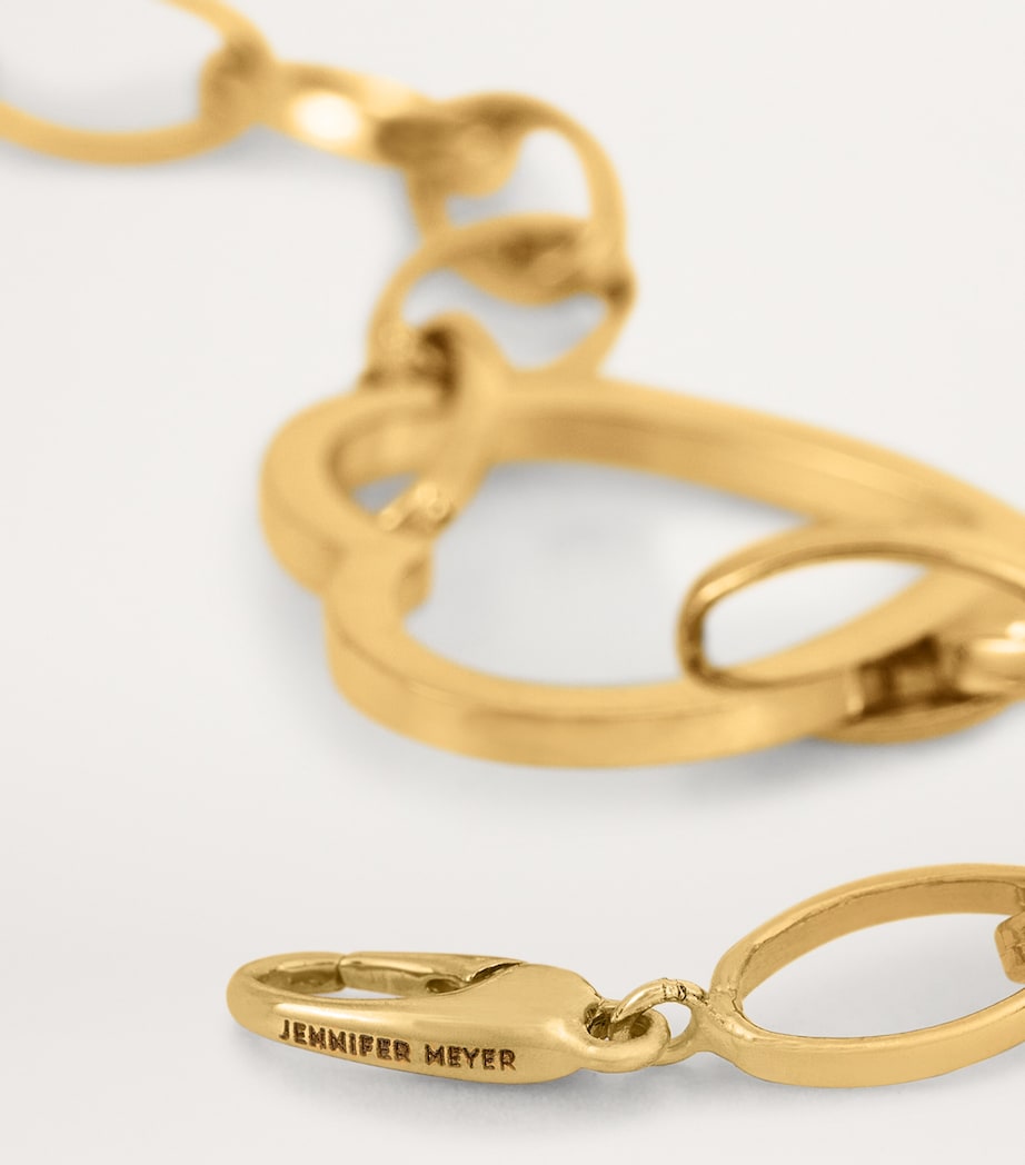 Yellow Gold Edith Heart Chain Bracelet YELLOW GOLD Image 6