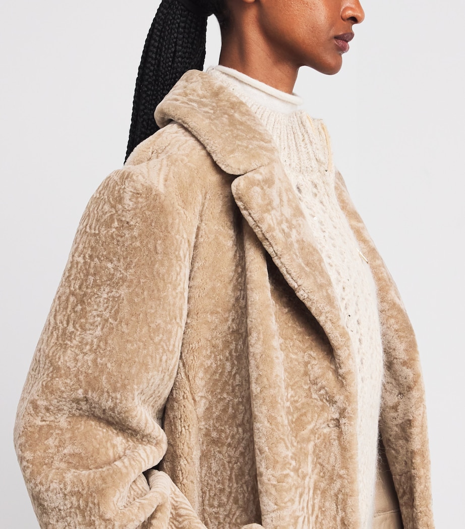 Shearling Oversized Coat SABBIA Image 6