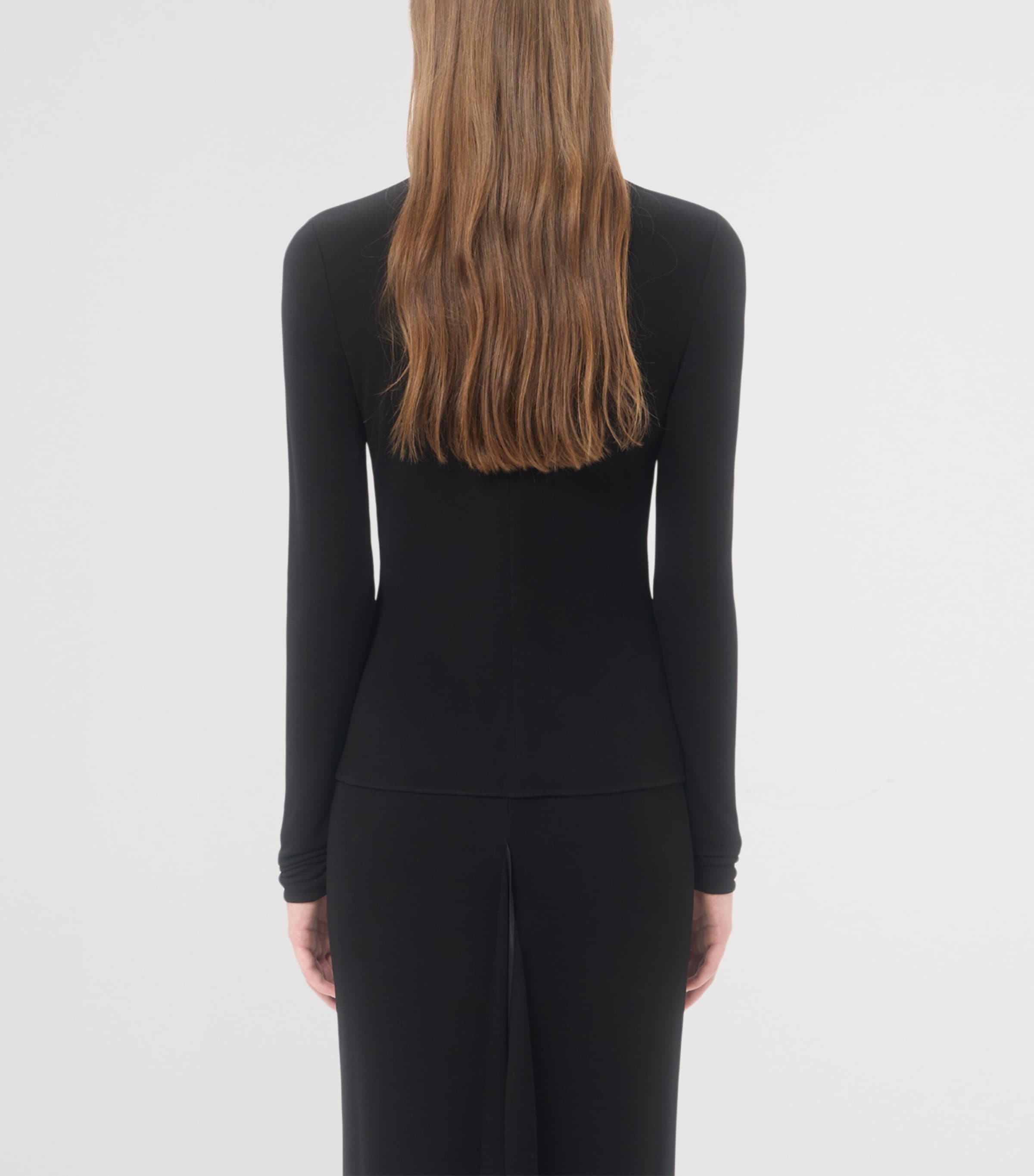Valentino Womens Keyhole Long-Sleeve Top Image 5