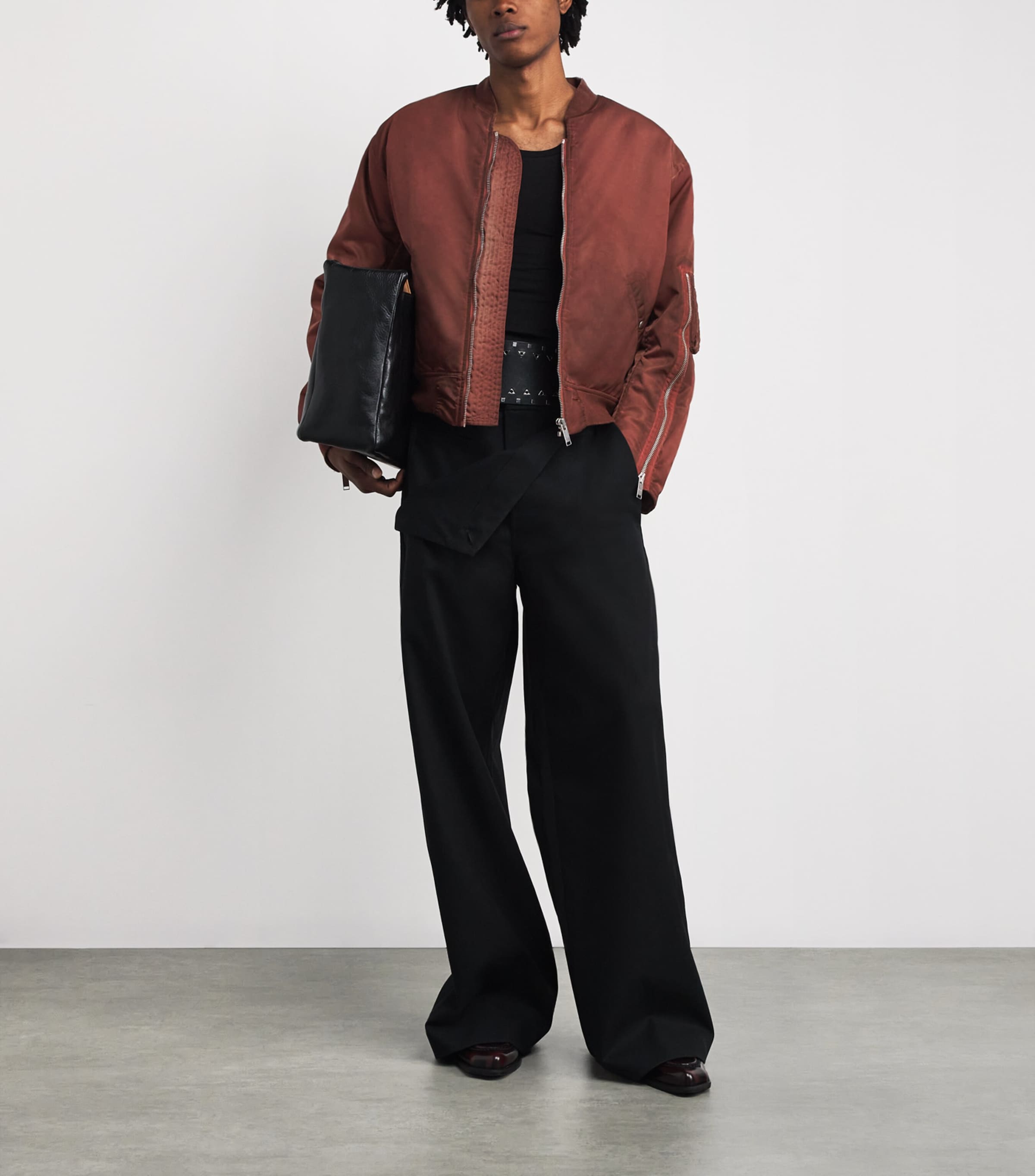 Military Bomber Jacket RED Image 2