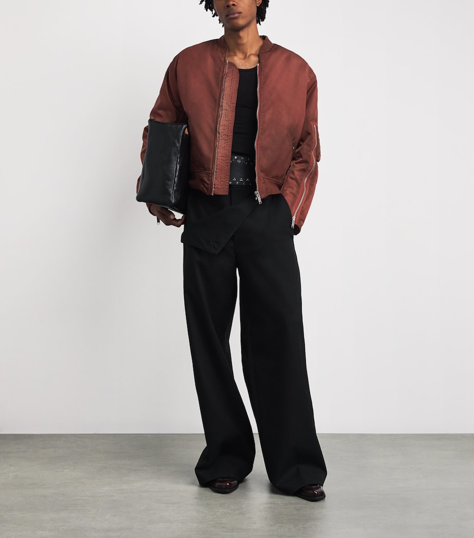 Military Bomber Jacket RED Image 2