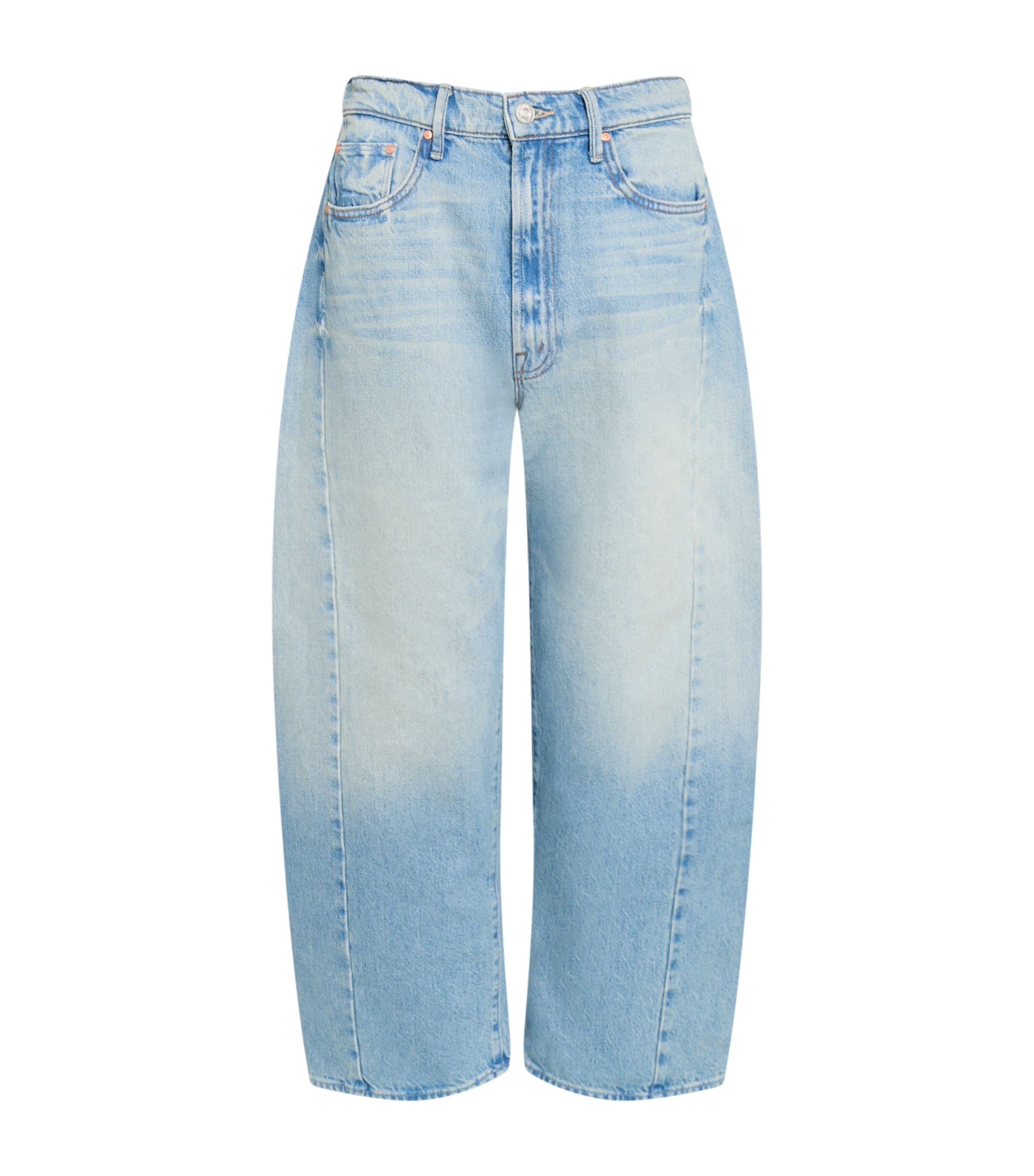 Mother The Half-pipe Wide-leg Jeans In Blue