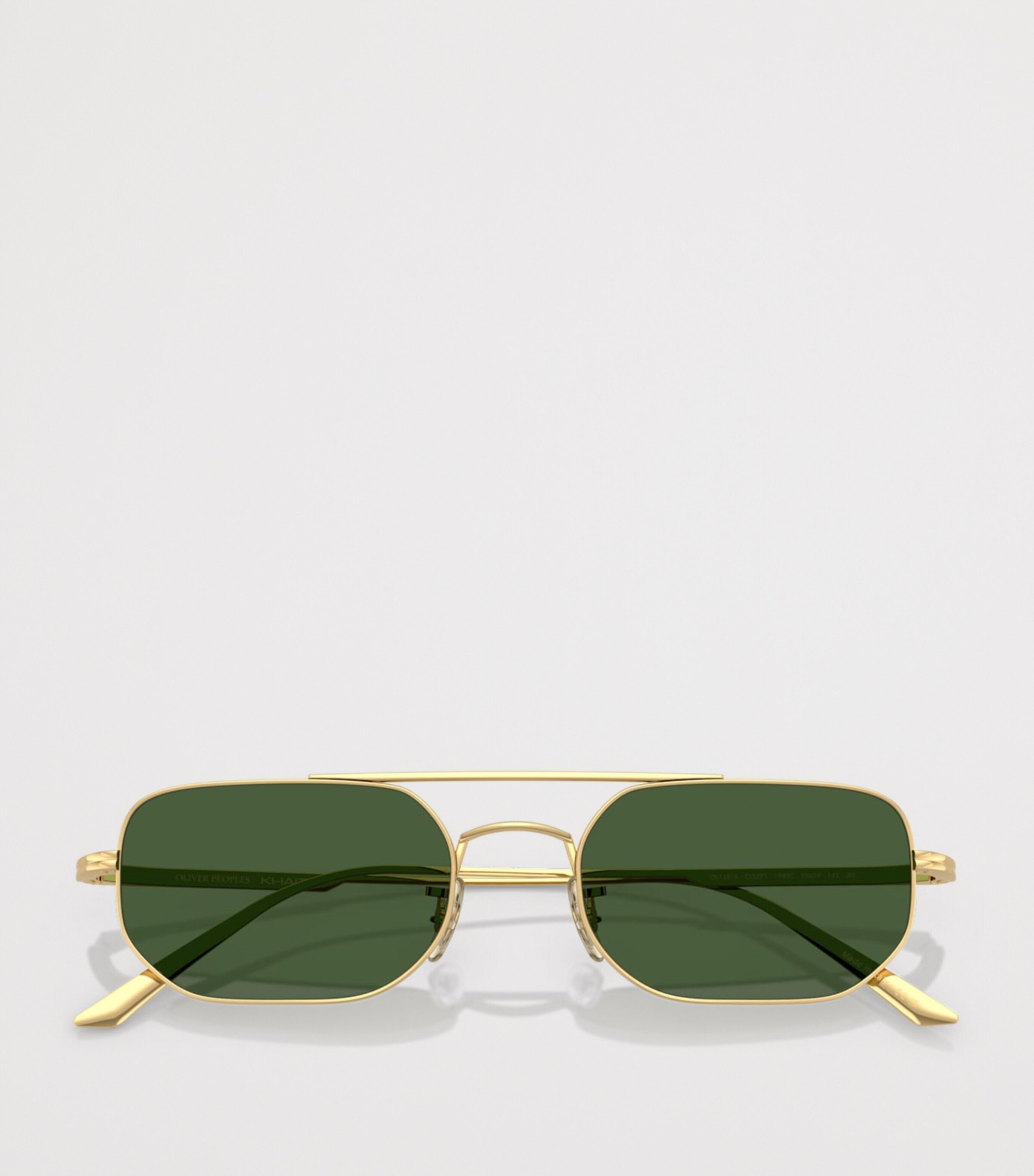 Oliver Peoples Steel 1989C Rectangle Sunglasses Gold Image 5
