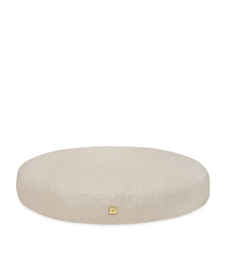 Large Organic Pet Pouf BEIGE Image 1