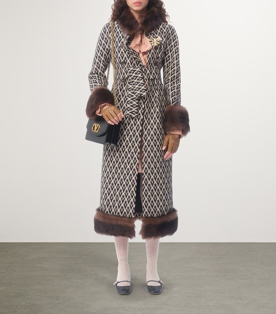 Calf Leather Vain Shoulder Bag 0NO Image 5