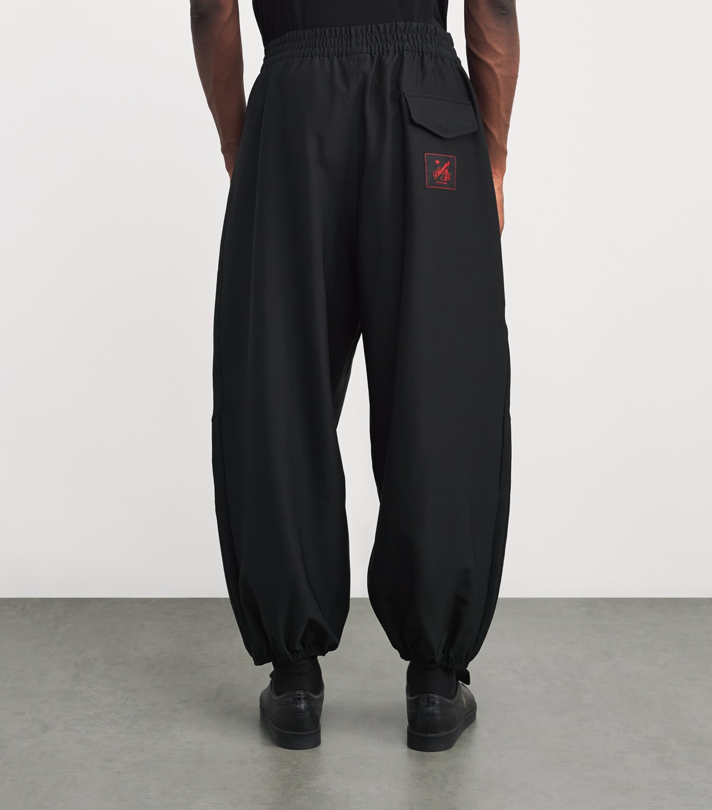 x adidas Wide-Leg Track Pants BLACK Image 4