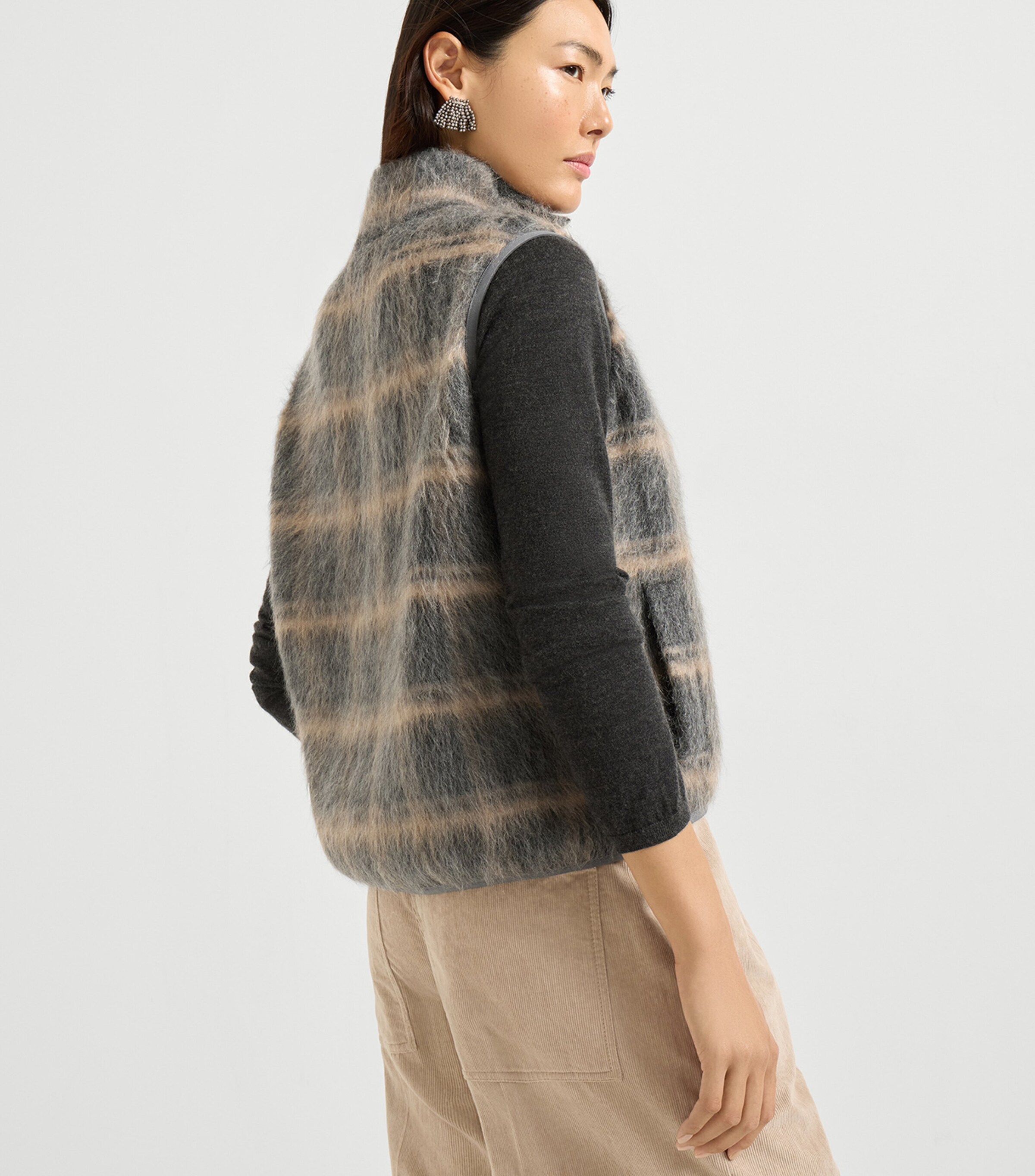 Wool-Blend Jacquard Gilet CND54 Image 3