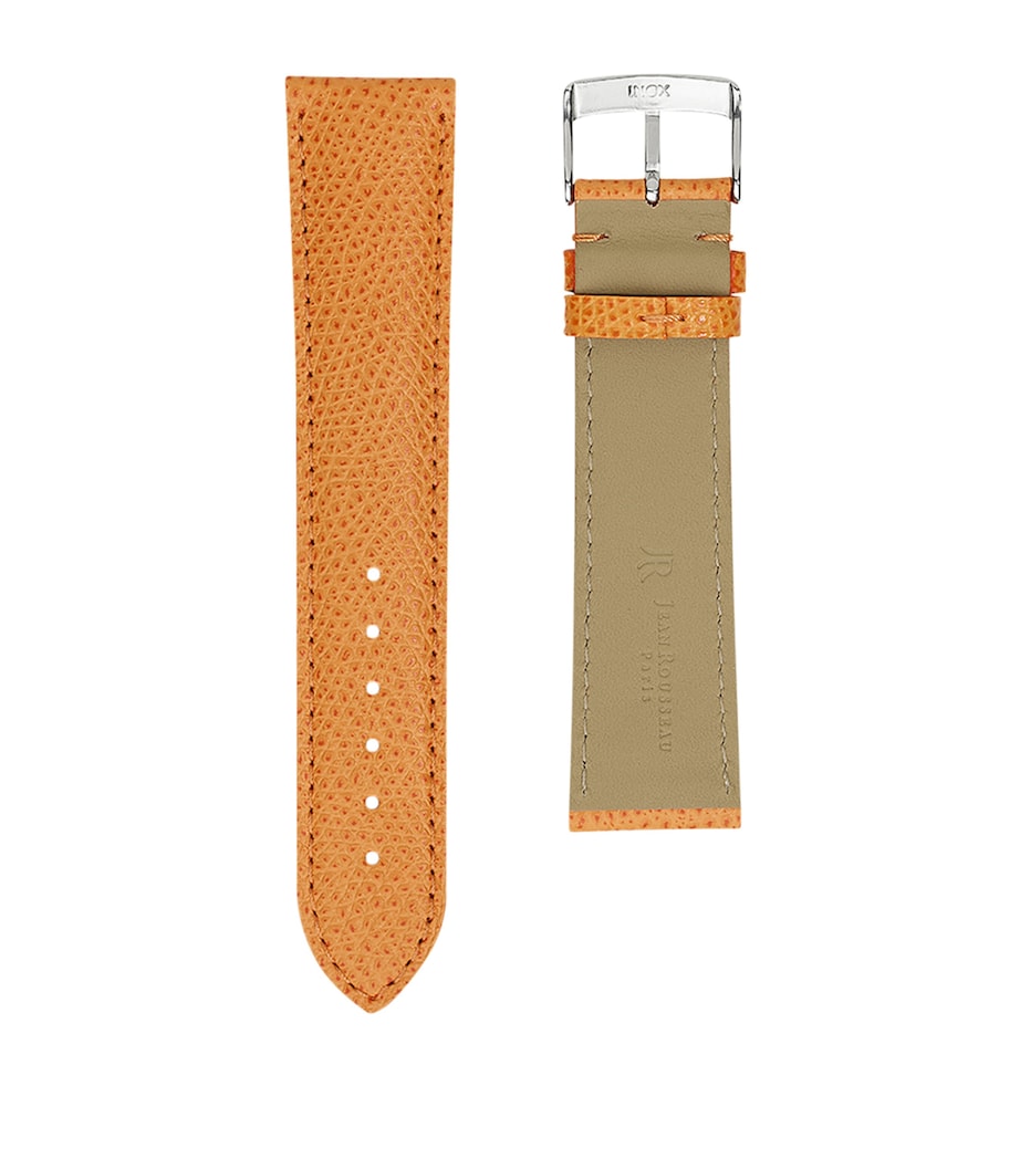 Jean Rousseau Leather Classic 3.5 Watch Strap (20mm) Orange Image 2