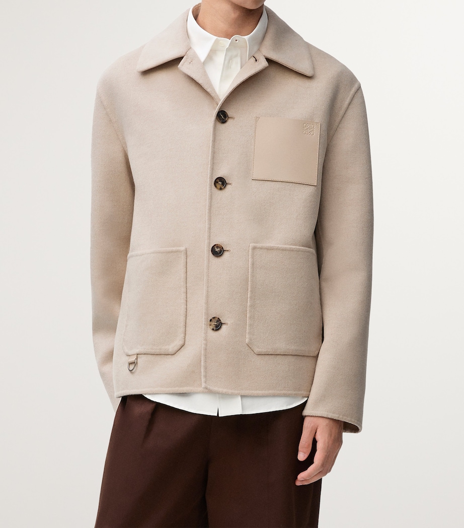 Wool-Cashmere Shirt Jacket LIGHT BEIGE MELANGE Image 3