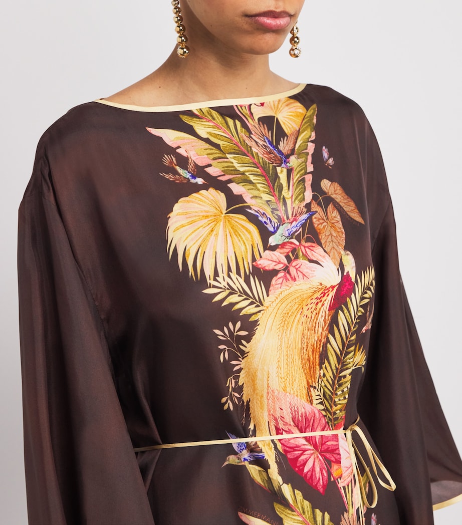 Palm Ascension Tunic Midi Dress BURPLMFLO Image 4