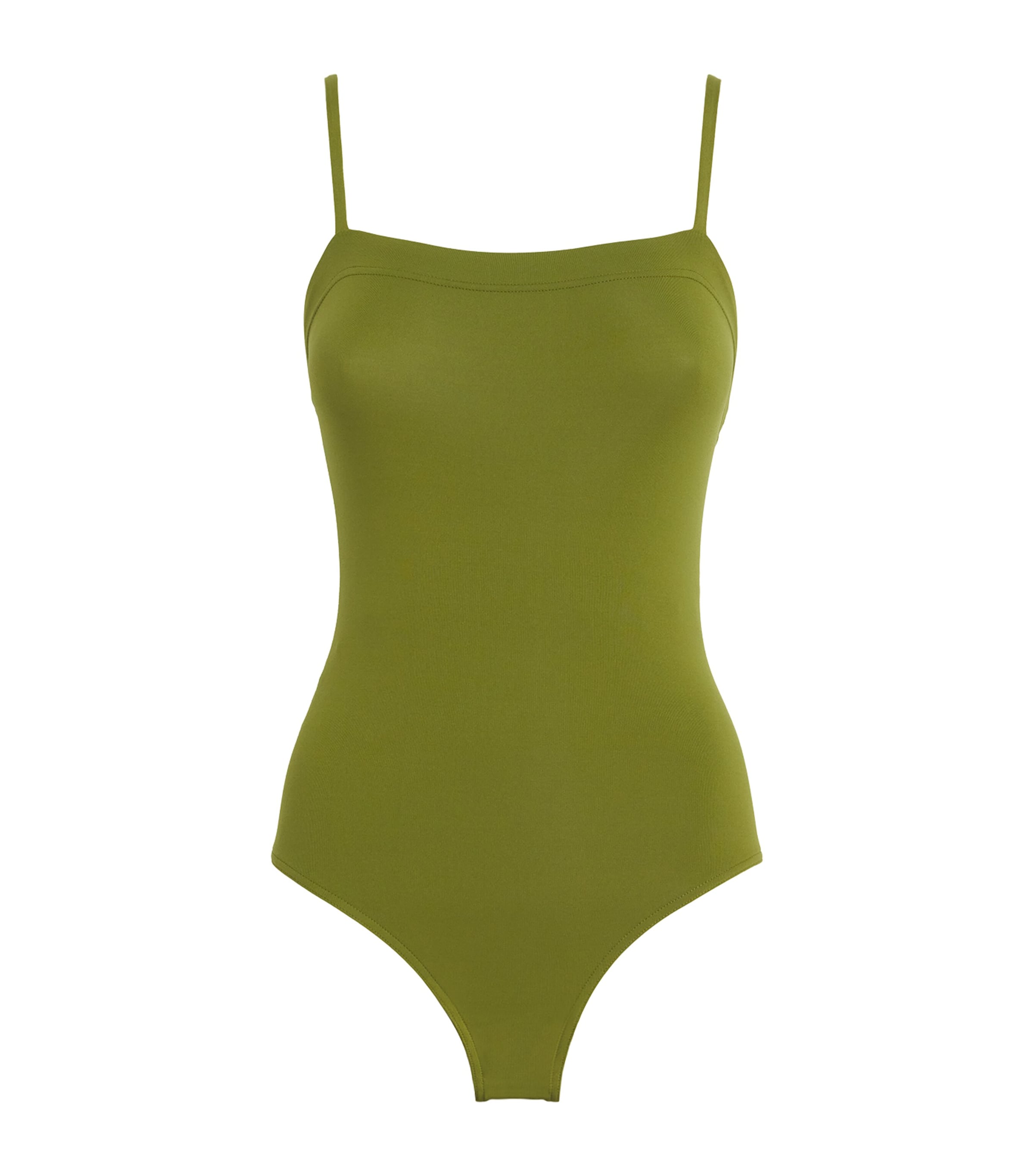 Eres Aquarelle One-piece Swimsuit With Thin Straps In Green