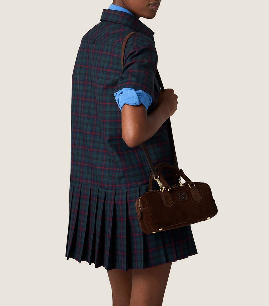 Suede Arcadie Top-Handle Bag F0003 Image 5