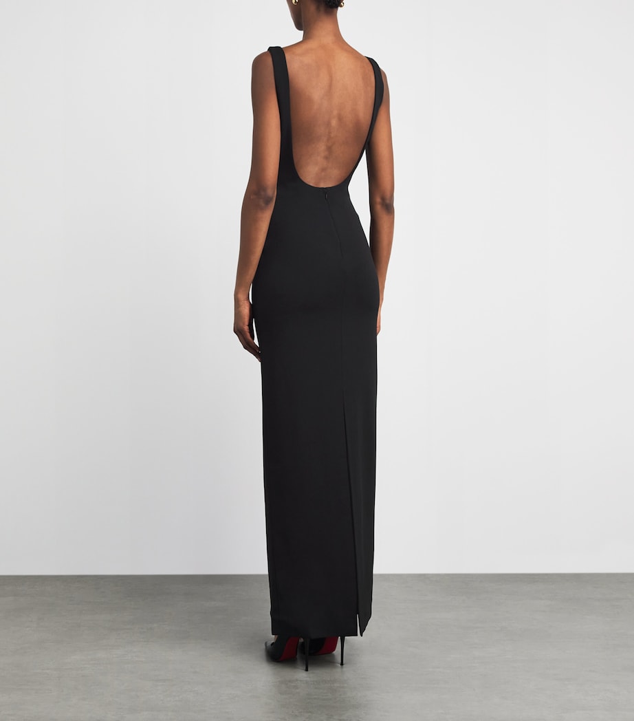 Solace London Womens Crepe Aneila Maxi Dress Black Image 4