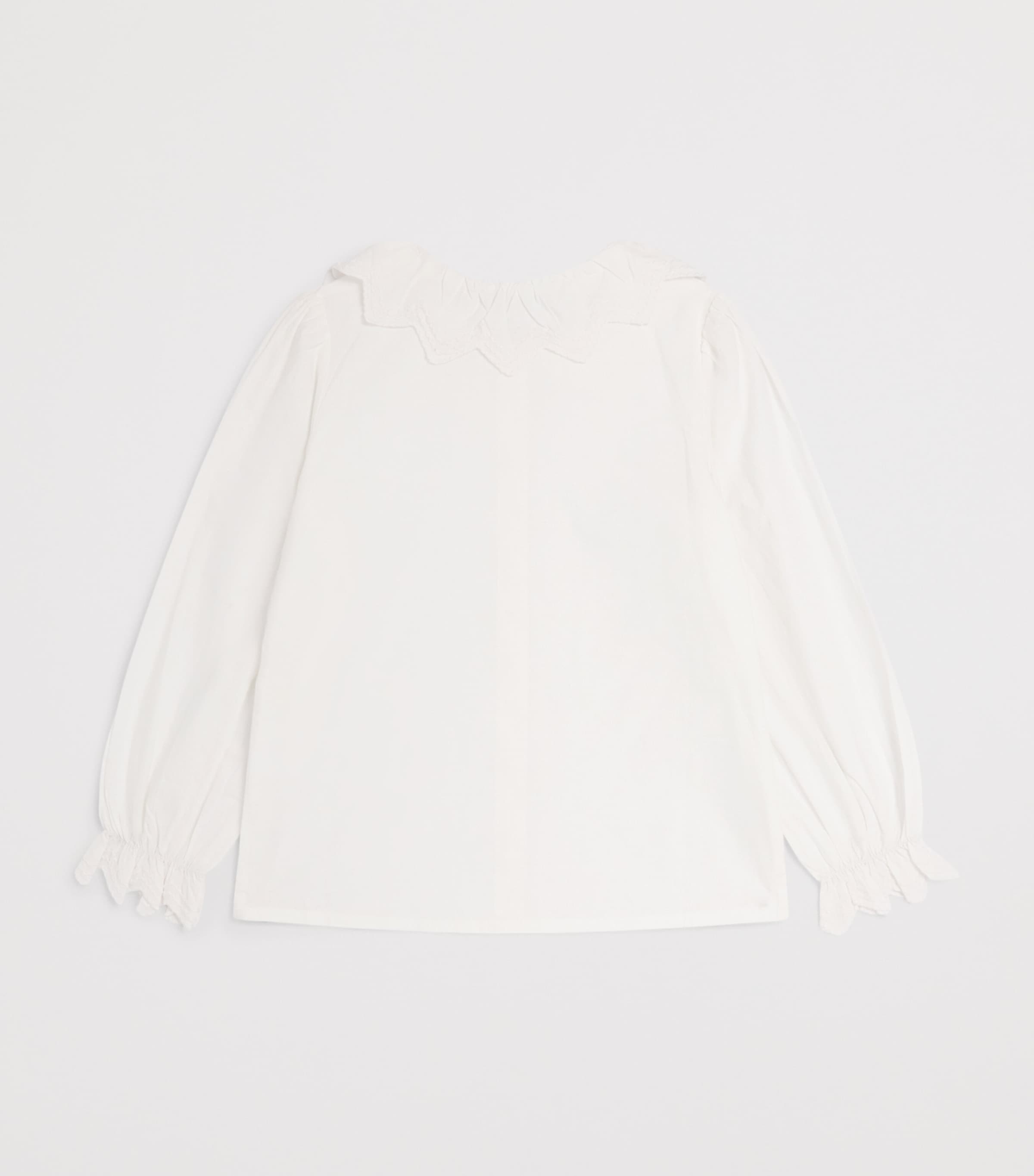 Tartine et Chocolat Cotton Ruffle Blouse (2-14 Years) Image 2