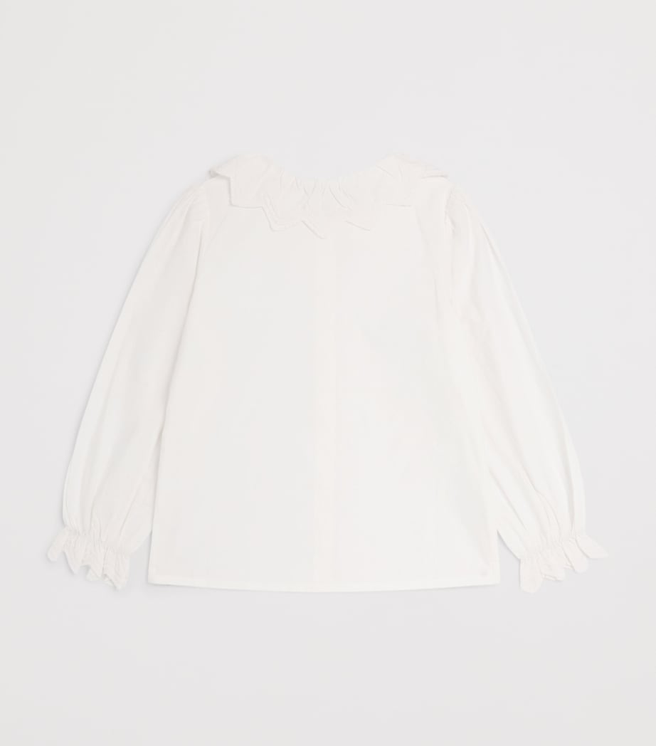 Tartine et Chocolat Cotton Ruffle Blouse (2-14 Years) Image 2