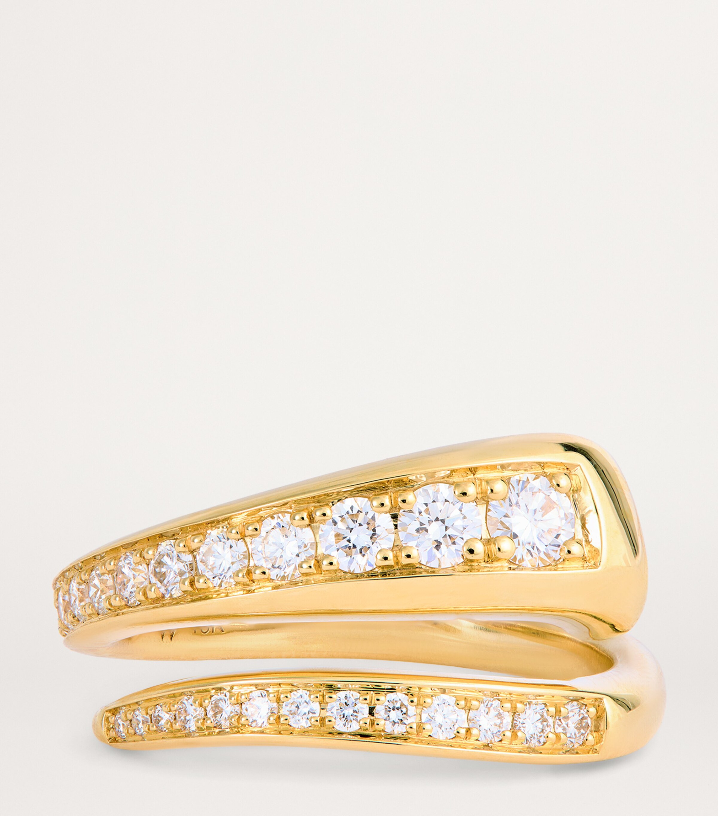 Emily P. Wheeler Yellow Gold and Diamond Wrap Ring Yellow Gold Image 4