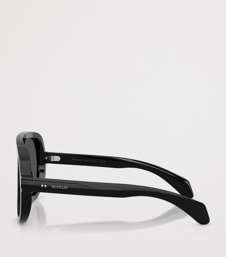 Moncler Sunsette Pilot Sunglasses Black Image 3
