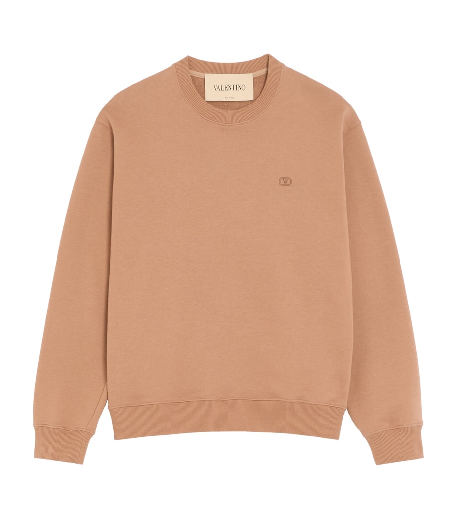 Valentino Mens Cotton VLogo Sweatshirt Image 1