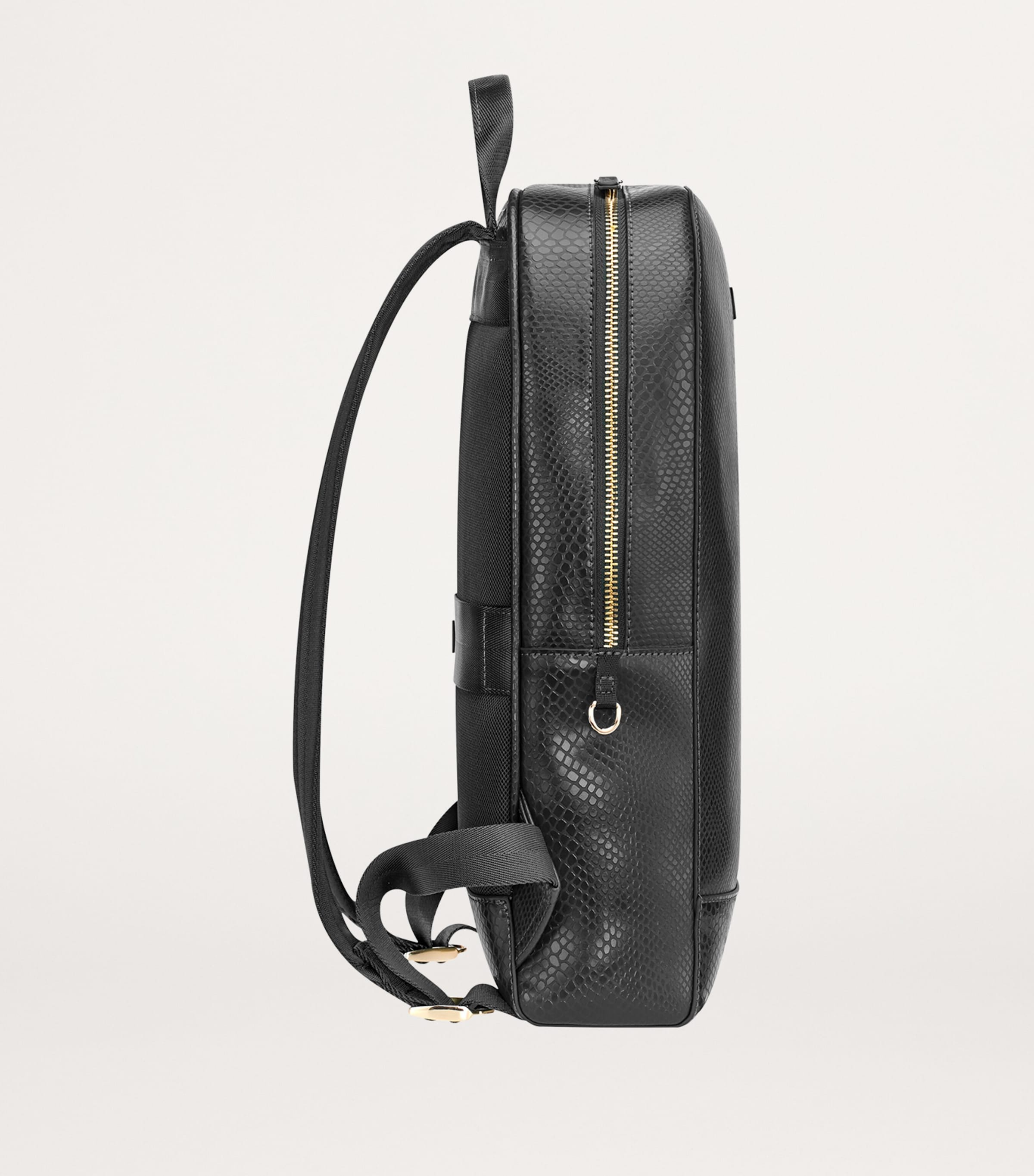 Vegan Leather Precious & Ethical Backpack BLACK Image 2
