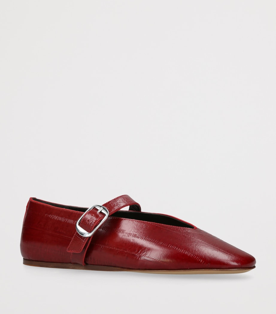 Patent Leather Stella Flats RED/DARK Image 3
