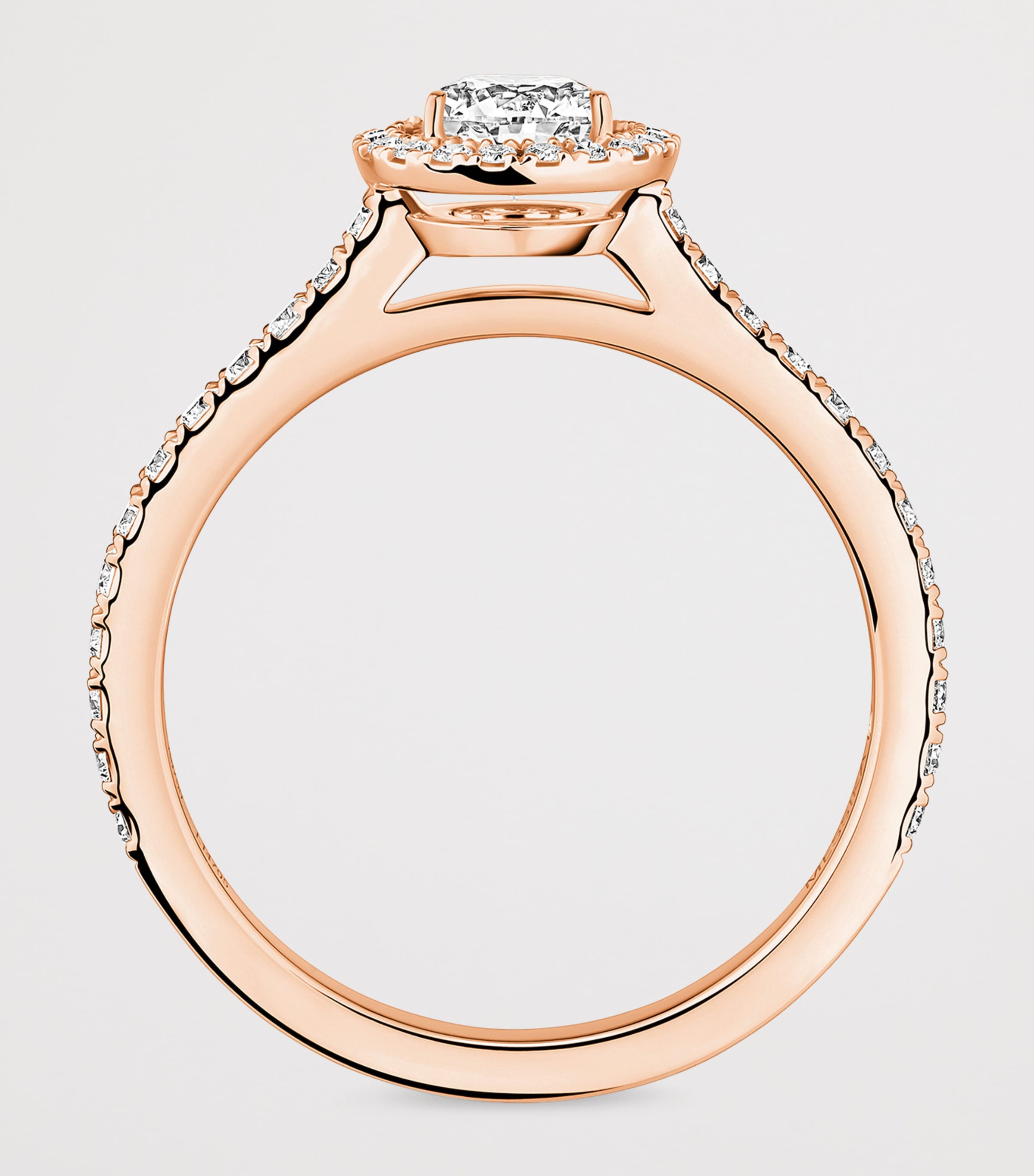 Messika Joy Pink Gold and Diamond Ring Pink Gold Image 2