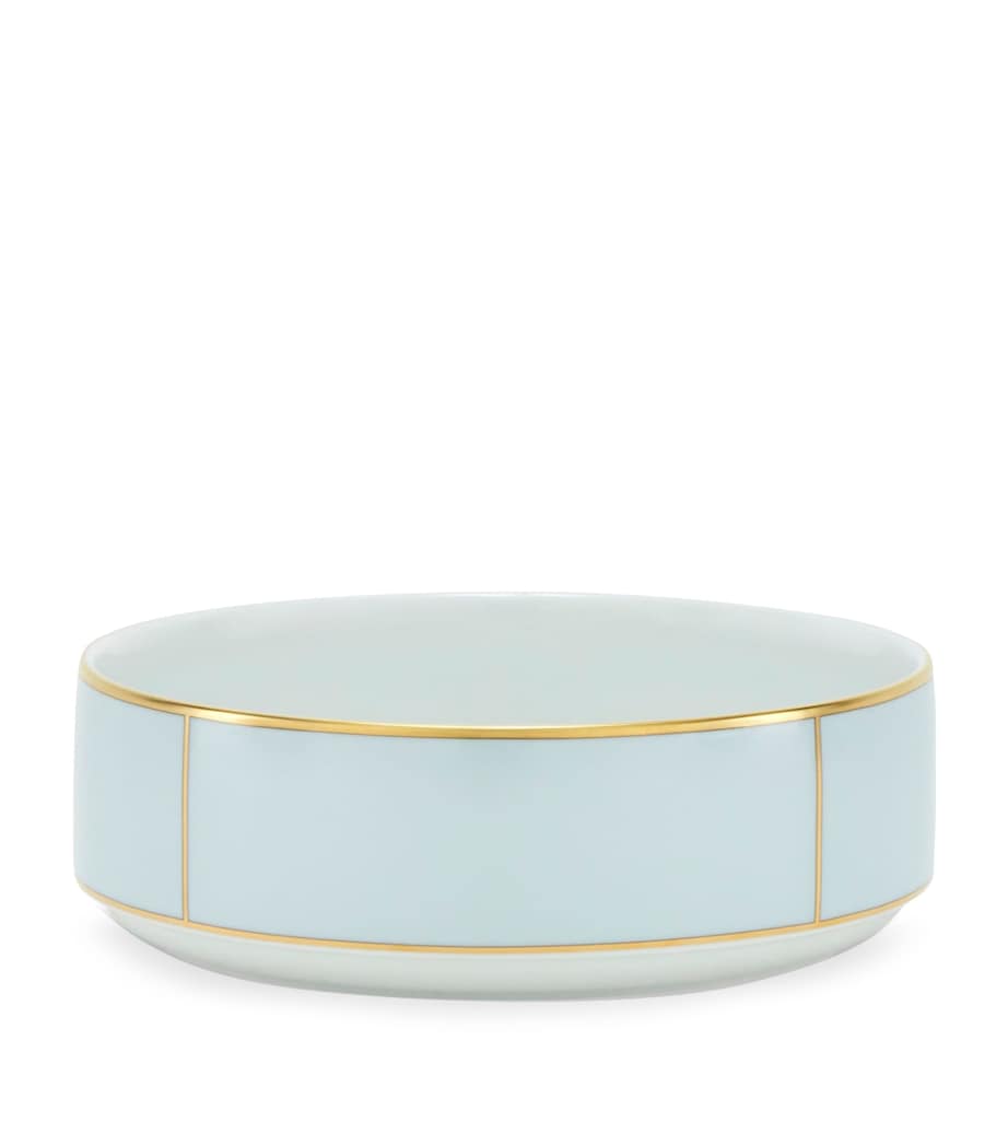 GINORI 1735 Porcelain Colonna Diva Celeste Salad Bowl (24cm) Image 1