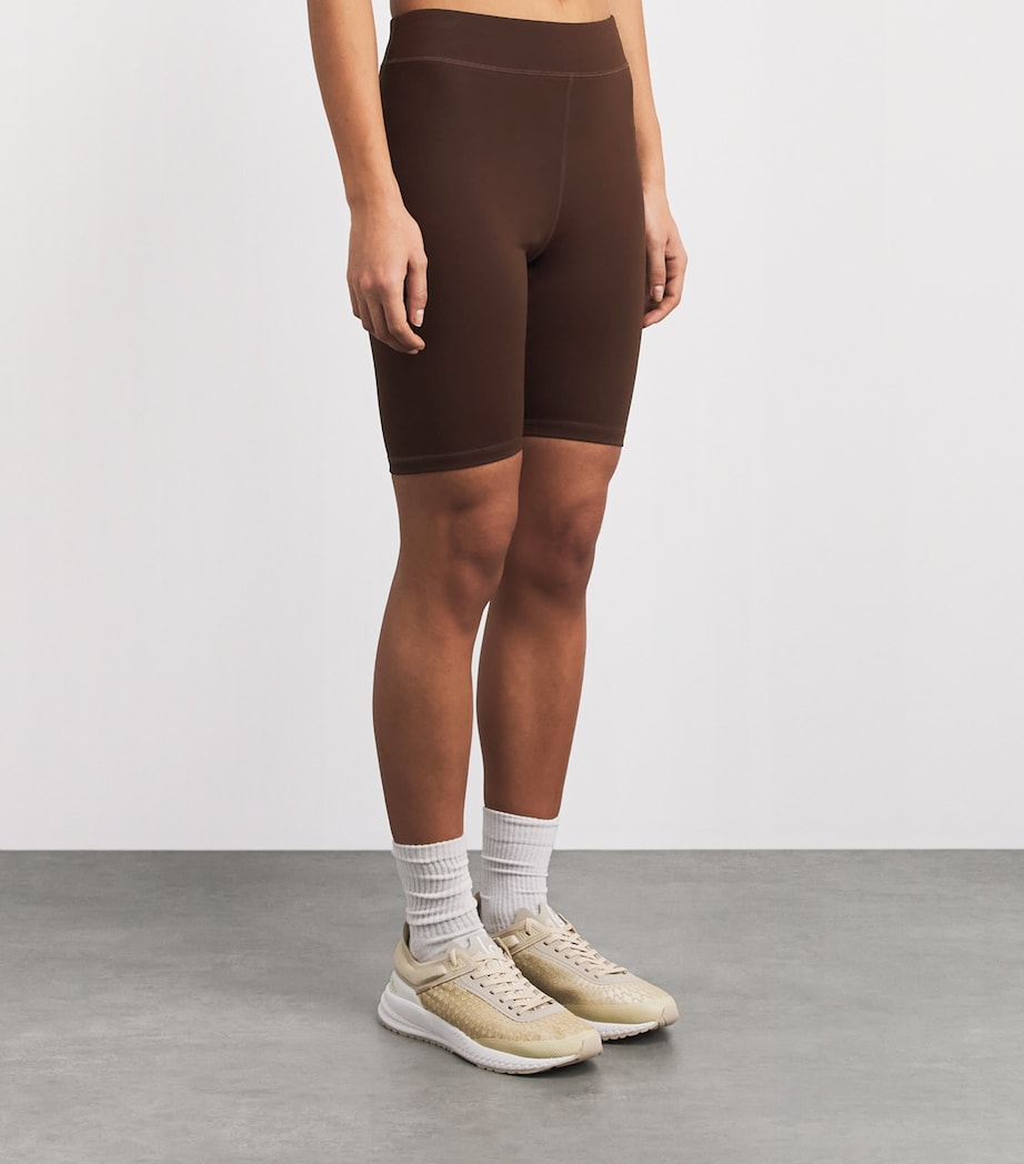 Y.O.U Womens Spa Logo Shorts Potting Soil Image 4