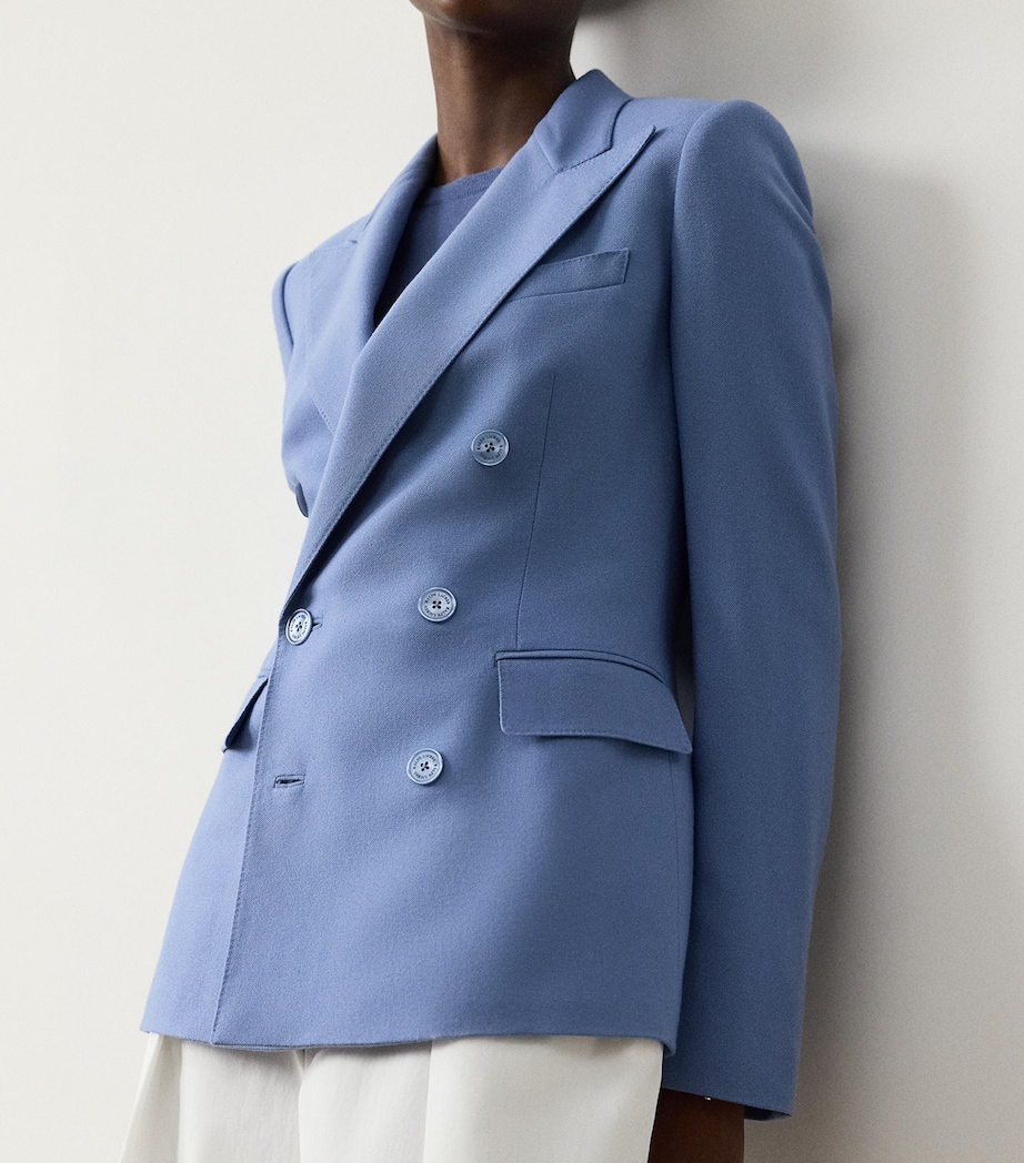 Cashmere Camden Jacket CORNFLOWER Image 4